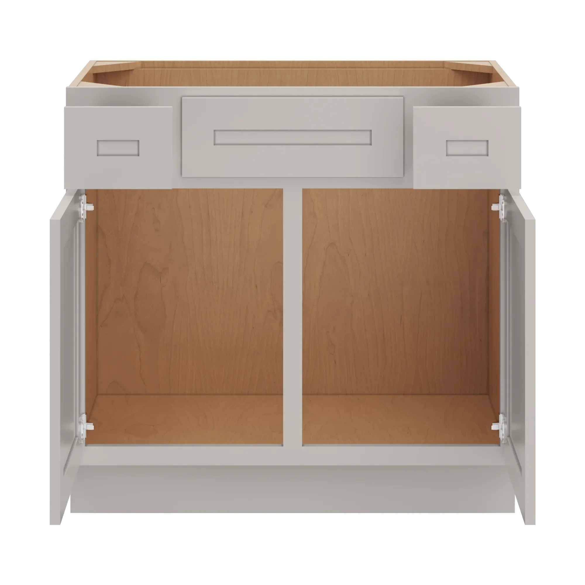 cnc luxor 5 piece misty grey 36 w 2 drawer vanity sink base cabinet