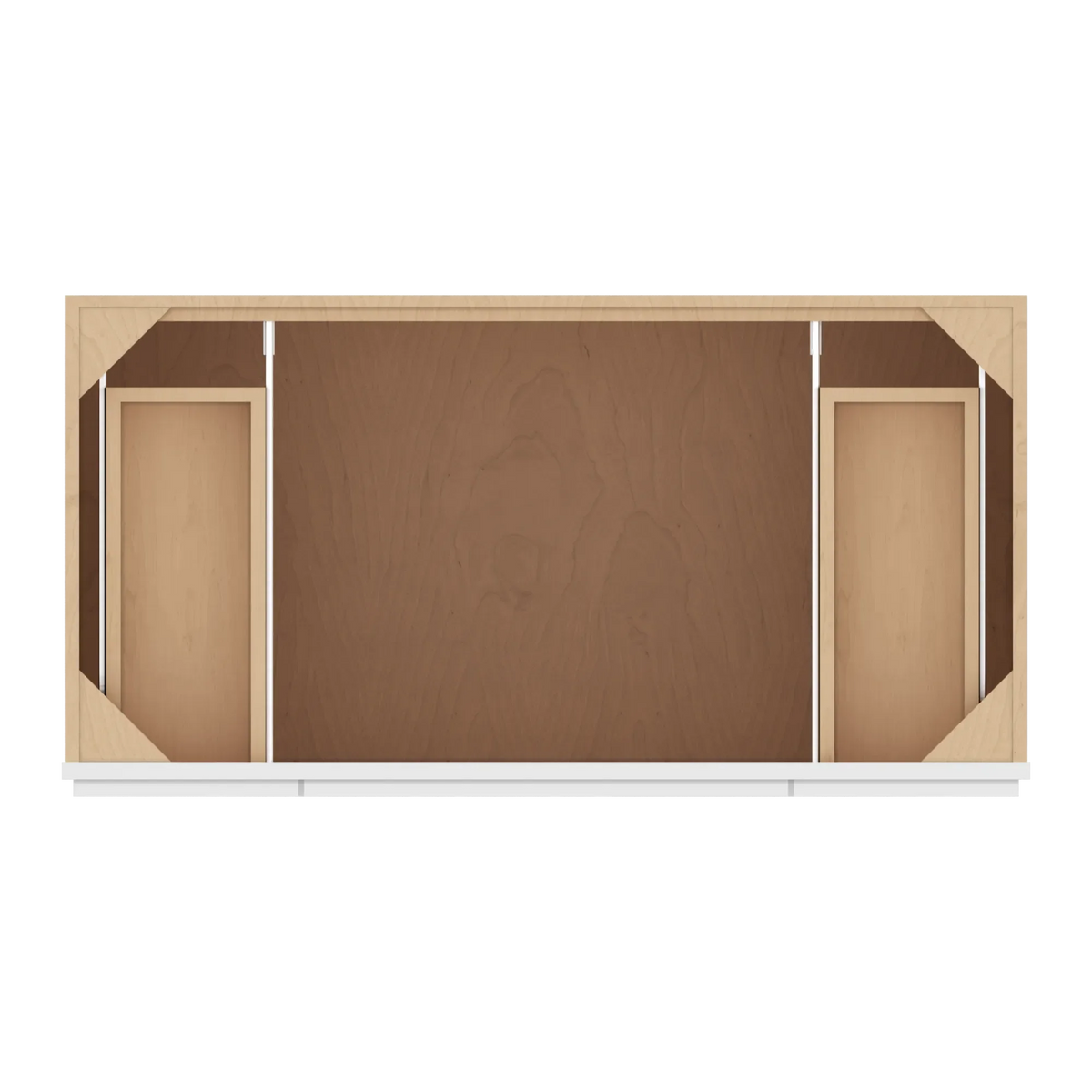 cnc luxor white 42 w 2 drawer vanity sink base cabinet