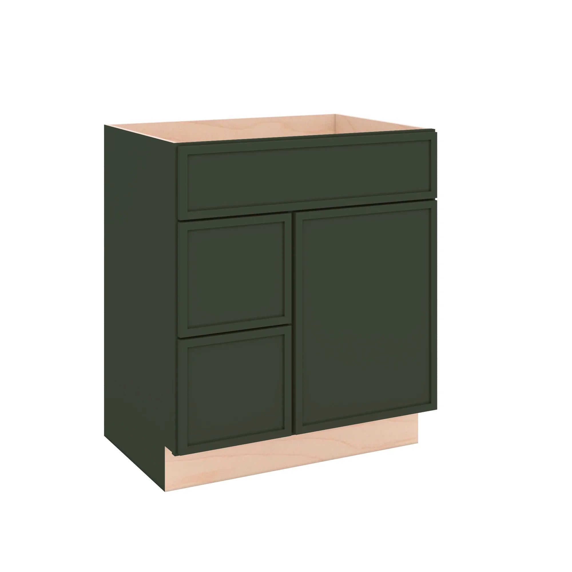 Modernform Cabinet Slim Sage Green 30" W X 34 1/2" H X 21" D Combo Cabinet w/2 Drawers