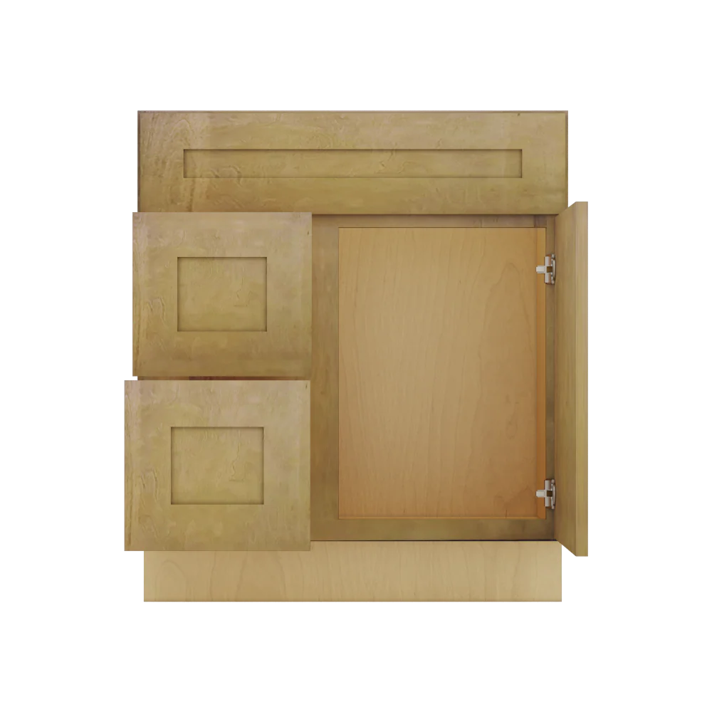 Modernform Cabinet Natural Shaker 30" W X 34 1/2" H X 21" D Combo Cabinet w/2 Drawers