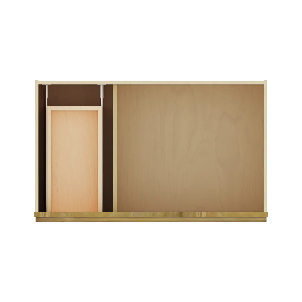 Modernform Cabinet Natural Shaker 36" W X 34 1/2" H X 21" D Combo Cabinet w/2 Drawers