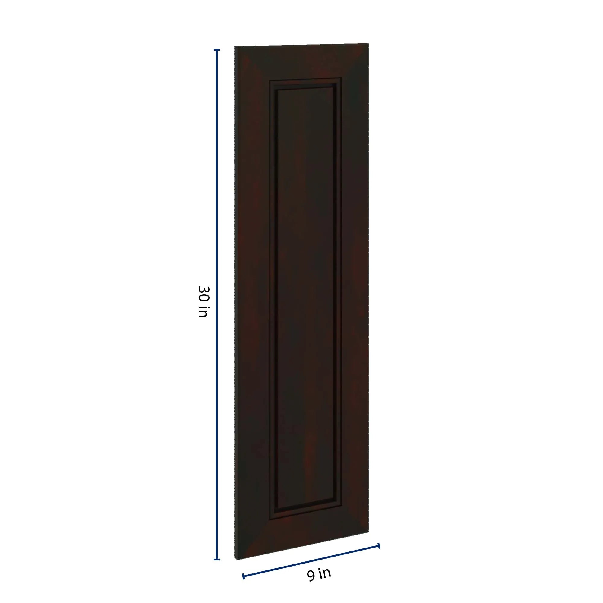J&K Espresso K8 Dummy Door Panel 09" W x 30" H