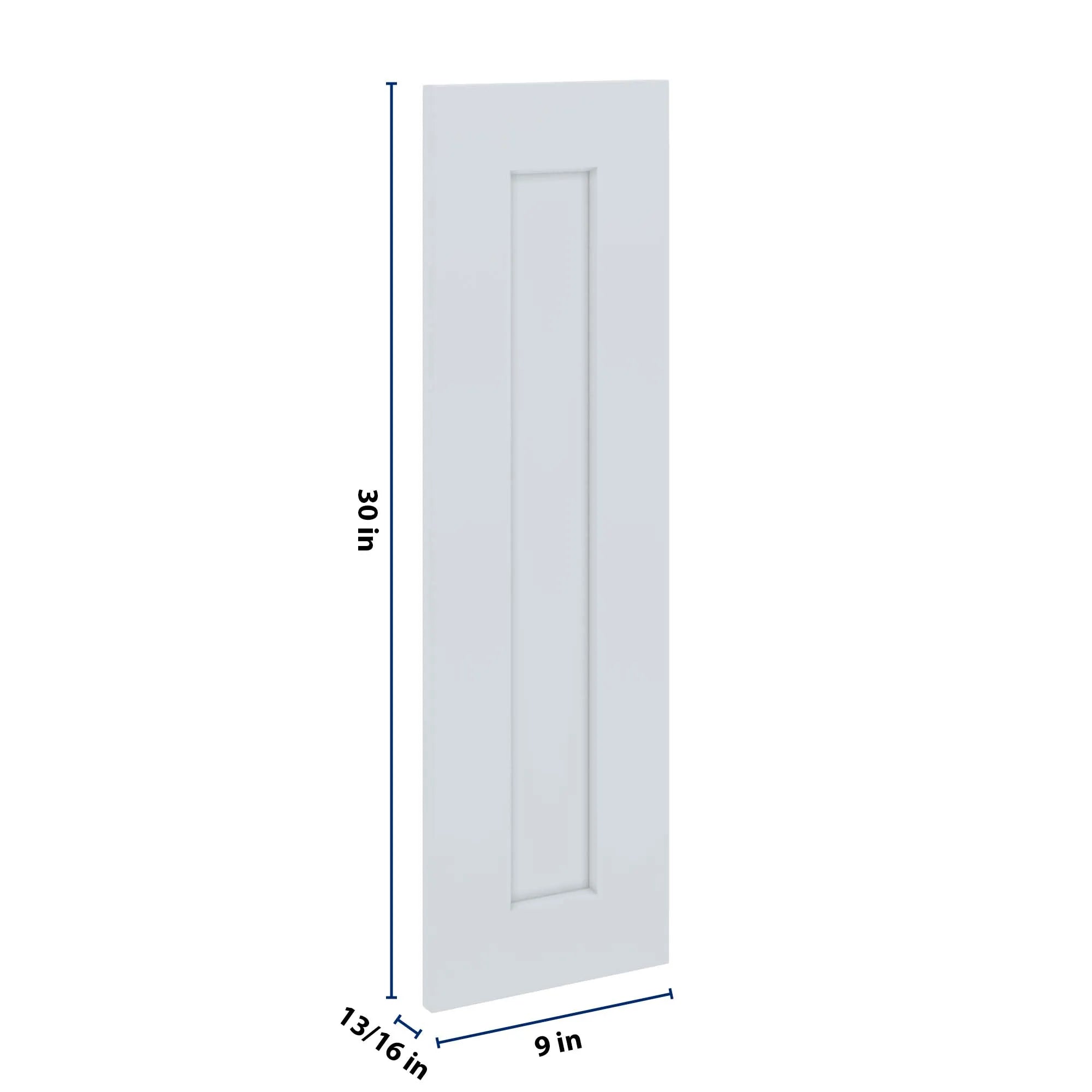 J&K White Shaker S8 Dummy Door Panel 09" W x 30" H