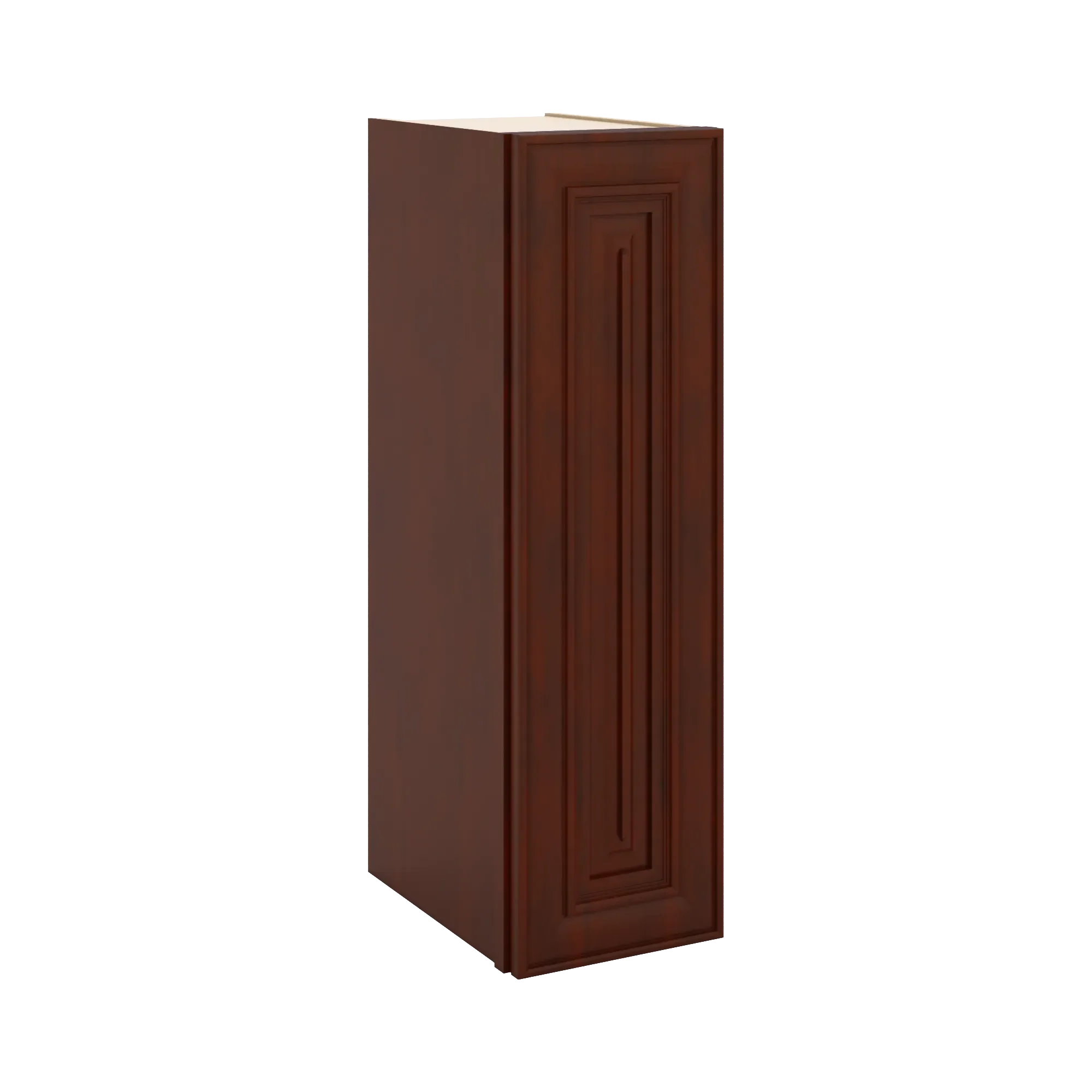 J&K Mahogany J5 Single Door Wall Cabinet - 09" W x 30" H