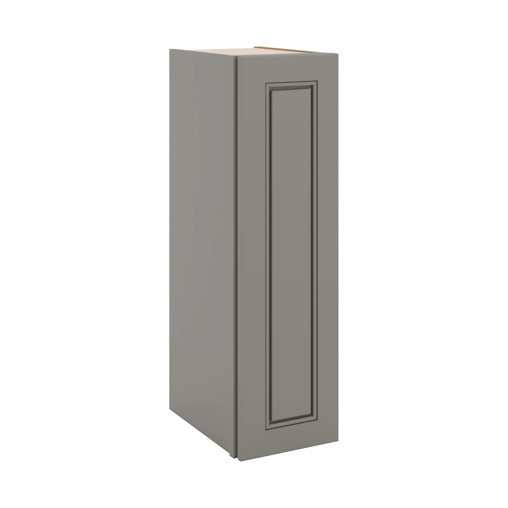 J&K Greige K3 Single Door Wall Cabinet - 09" W x 30" H