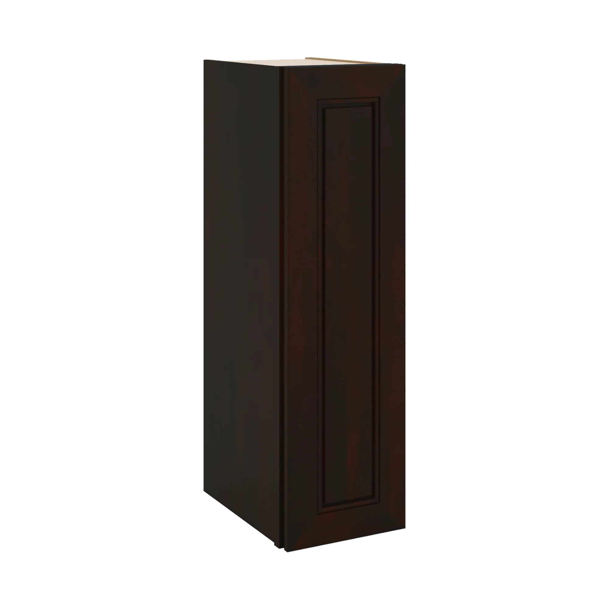 J&K Espresso K8 Single Door Wall Cabinet - 09" W x 30" H