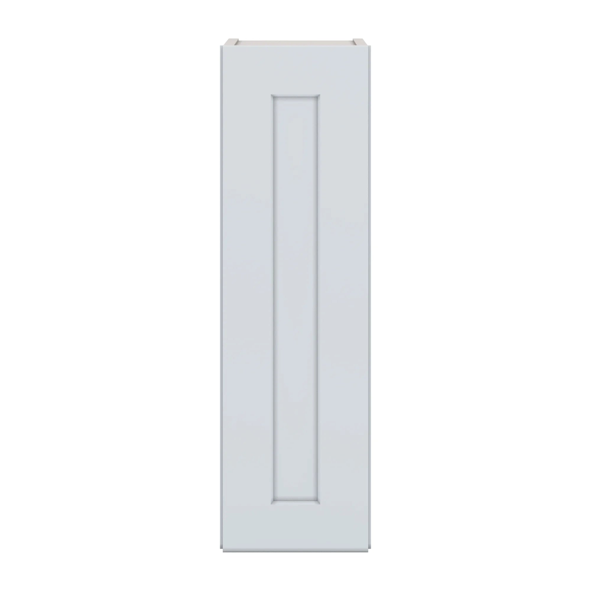 J&K White Shaker S8 Single Door Wall Cabinet   09" W x 30" H