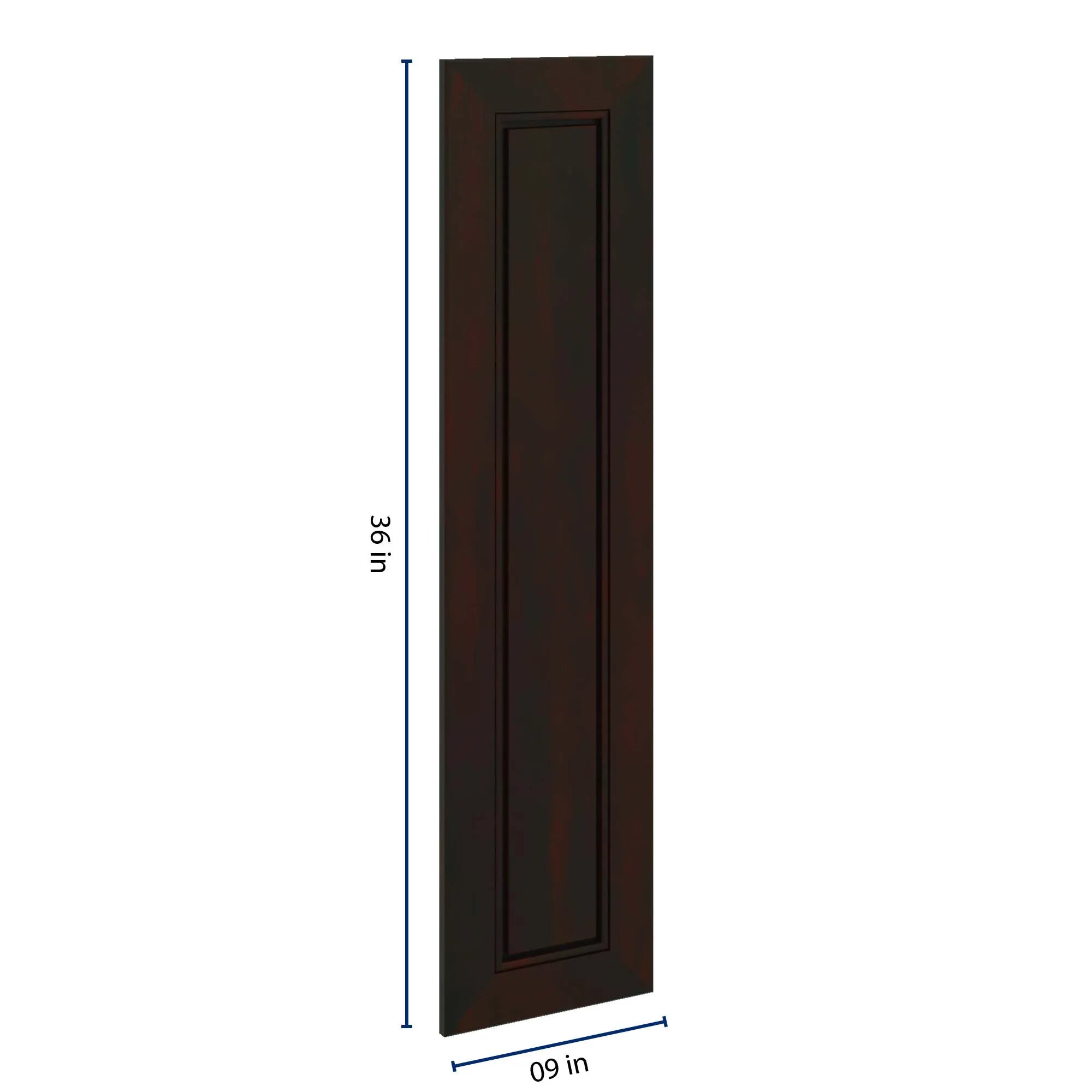 J&K Espresso K8 Dummy Door Panel 09" W x 36" H
