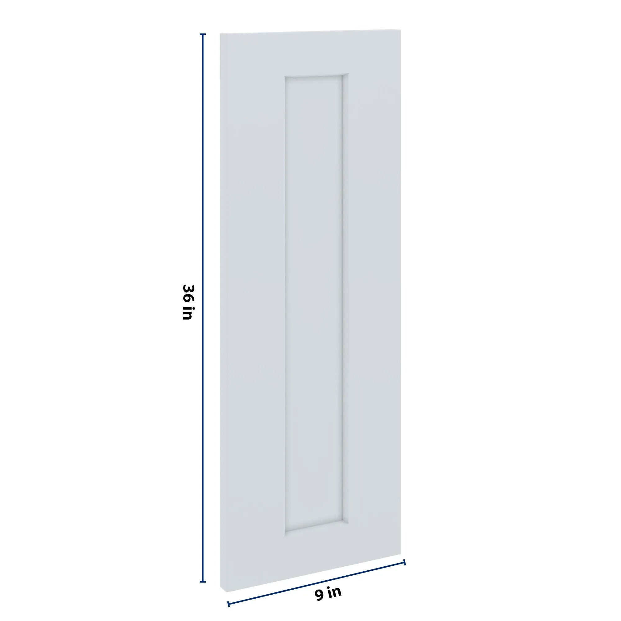 J&K White Shaker S8 Dummy Door Panel 09" W x 36" H