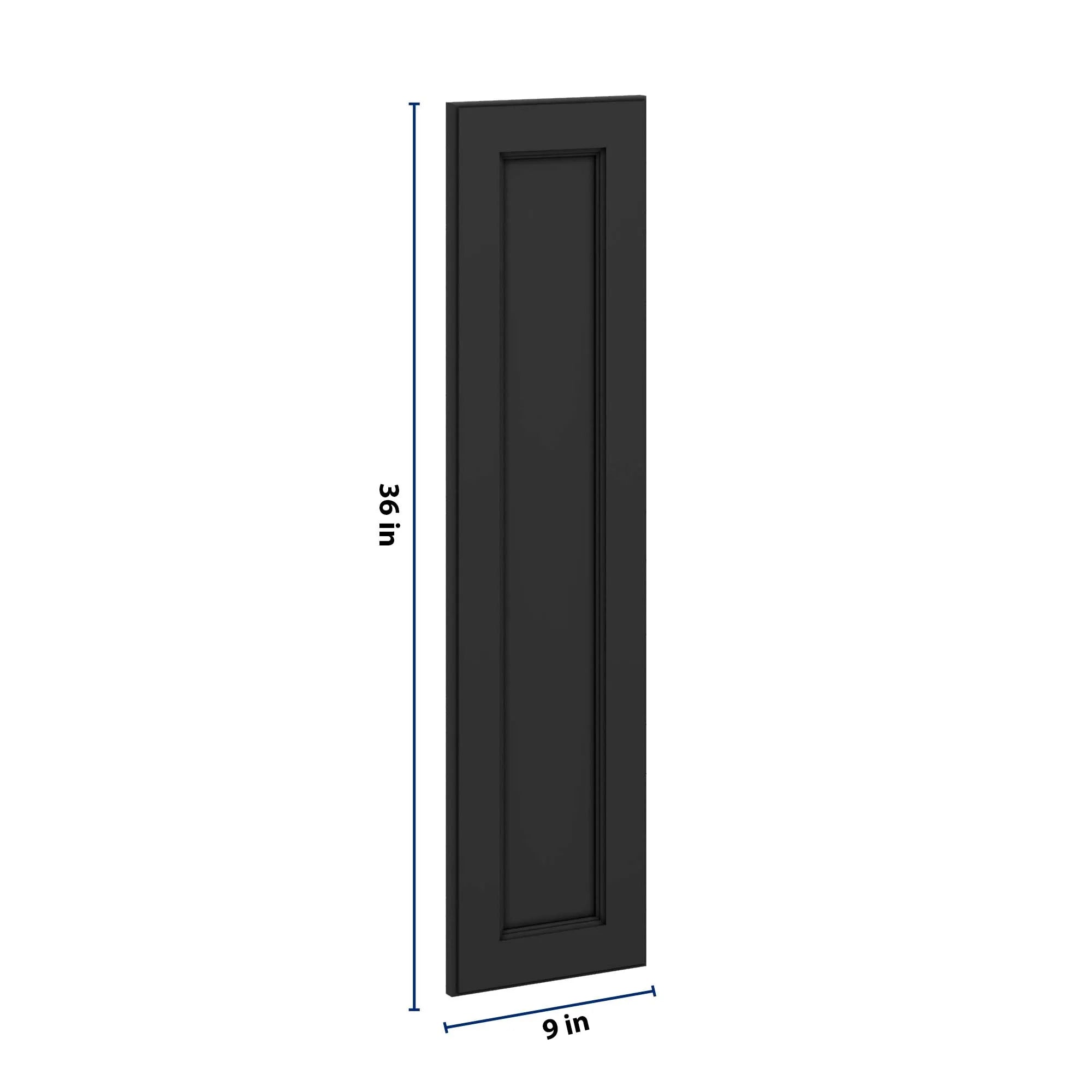J&K Charcoal E2 Dummy Door Panel 09" W x 36" H