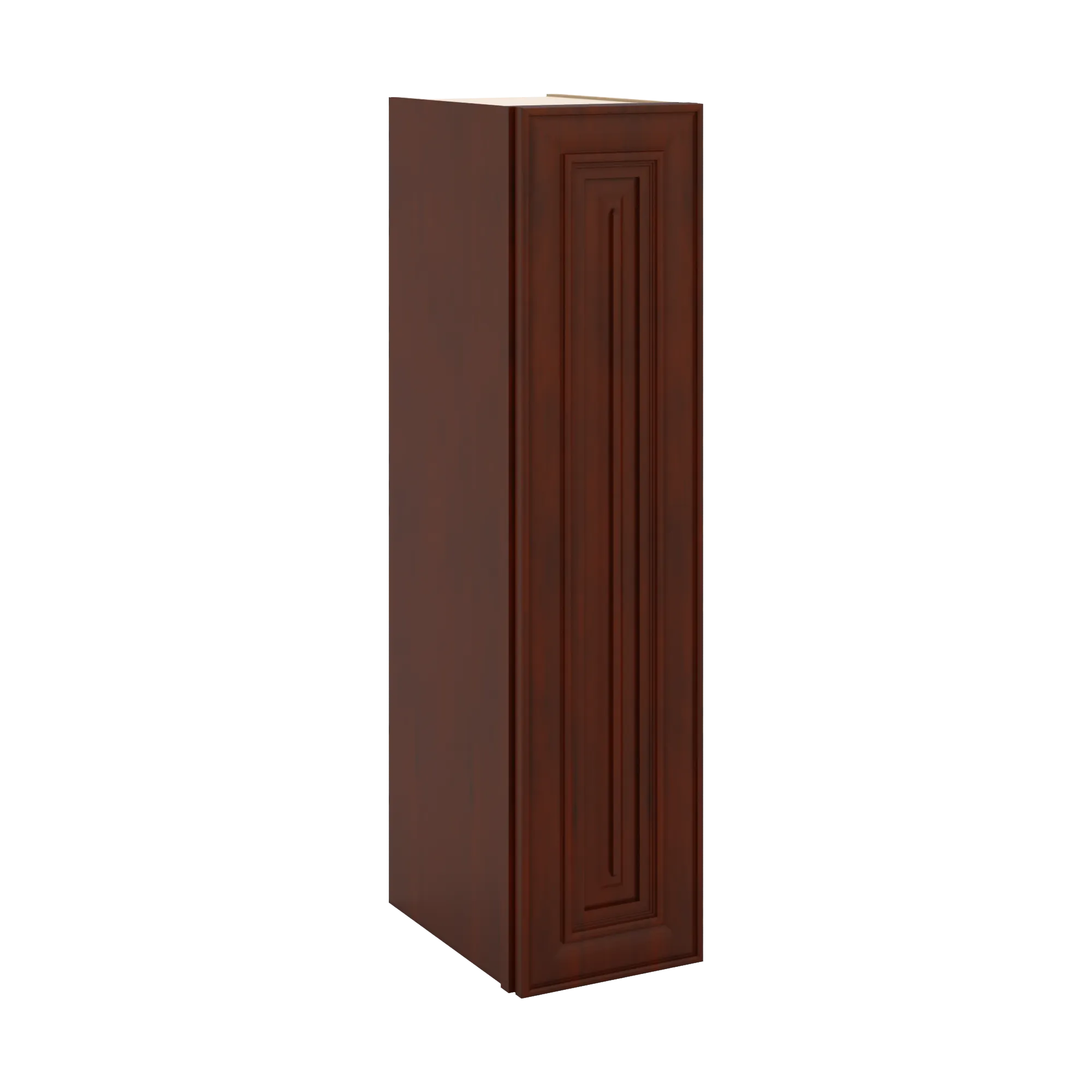 J&K Mahogany J5 Single Door Wall Cabinet - 09" W x 36" H