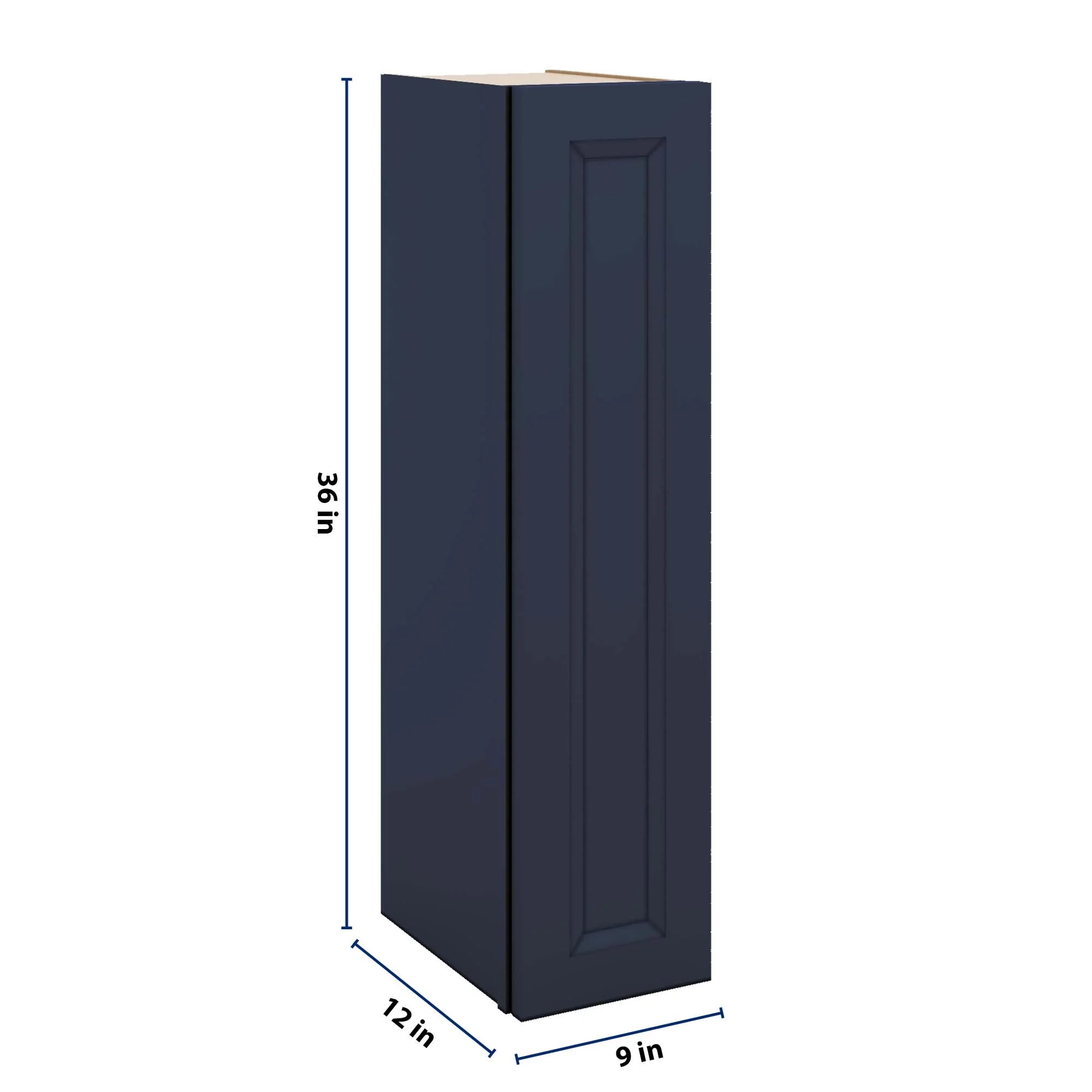 J&K Naval B7 Single Door Wall Cabinet - 09" W x 36" H