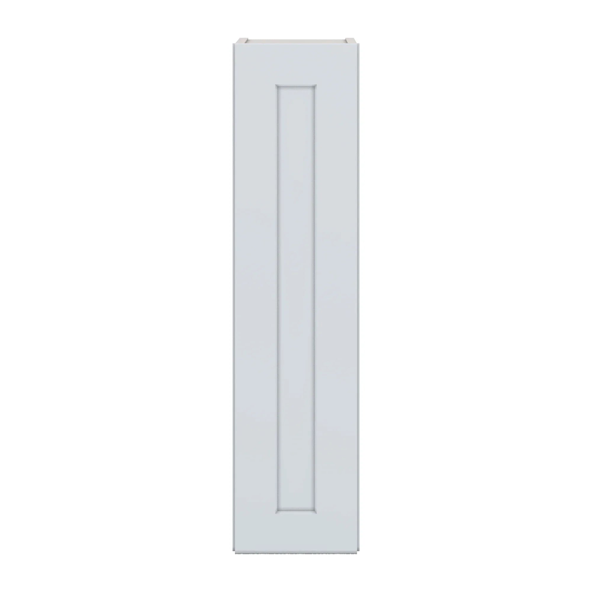 J&K White Shaker S8 Single Door Wall Cabinet   09" W x 36" H