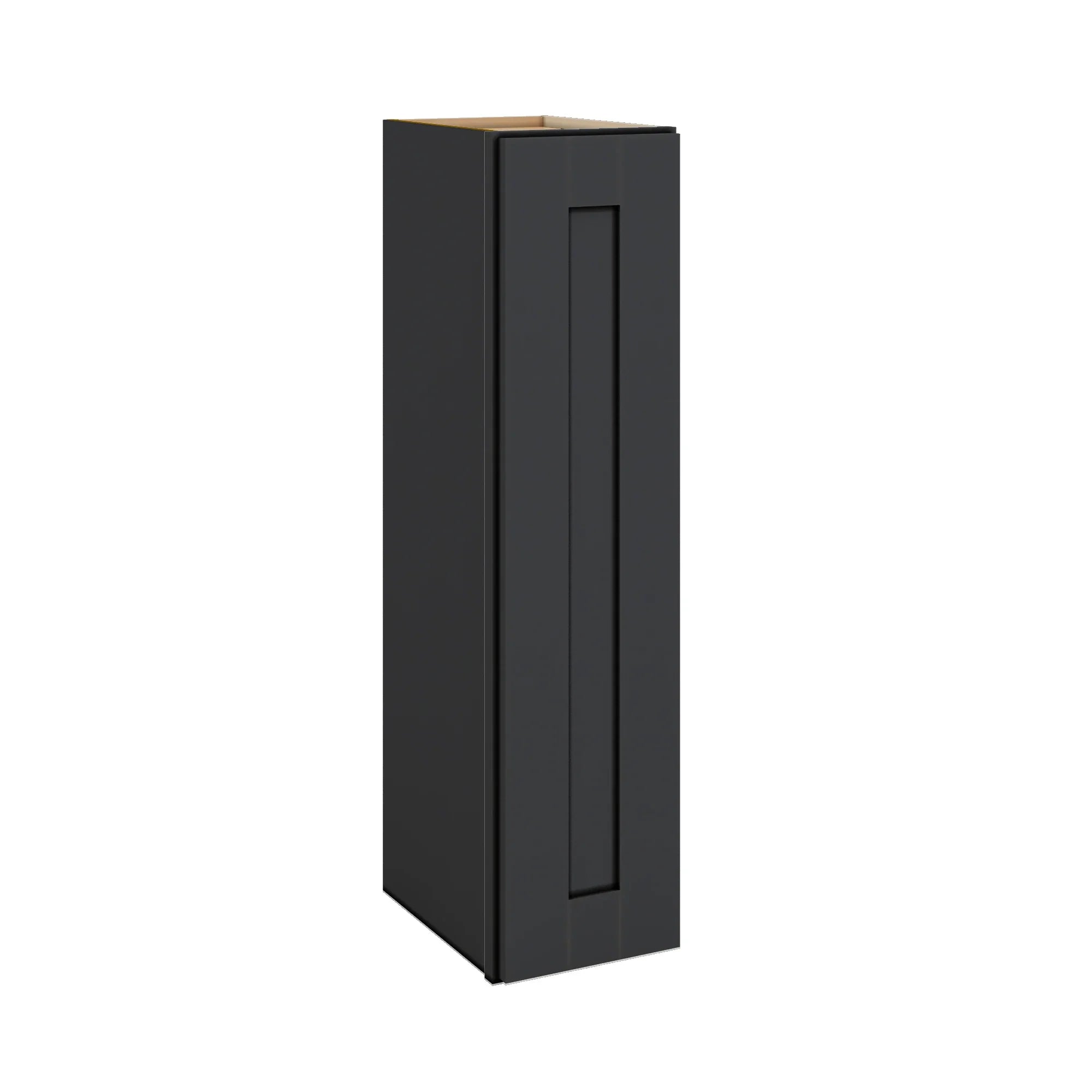 Modernform Cabinet Onyx Black Shaker 09" W X 36" H X 12" D Single Door Wall Cabinet