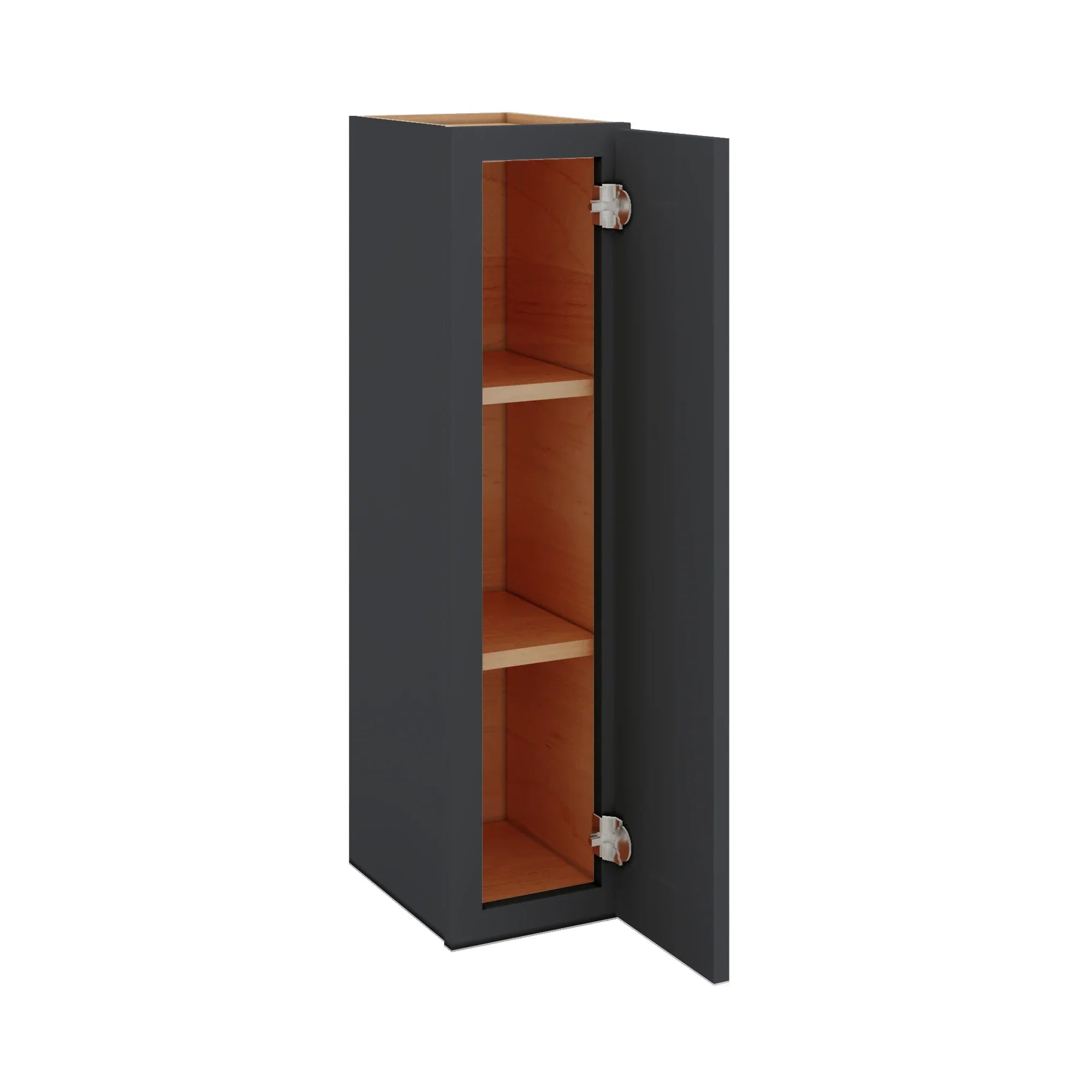 Modernform Cabinet Onyx Black Shaker 09" W X 36" H X 12" D Single Door Wall Cabinet