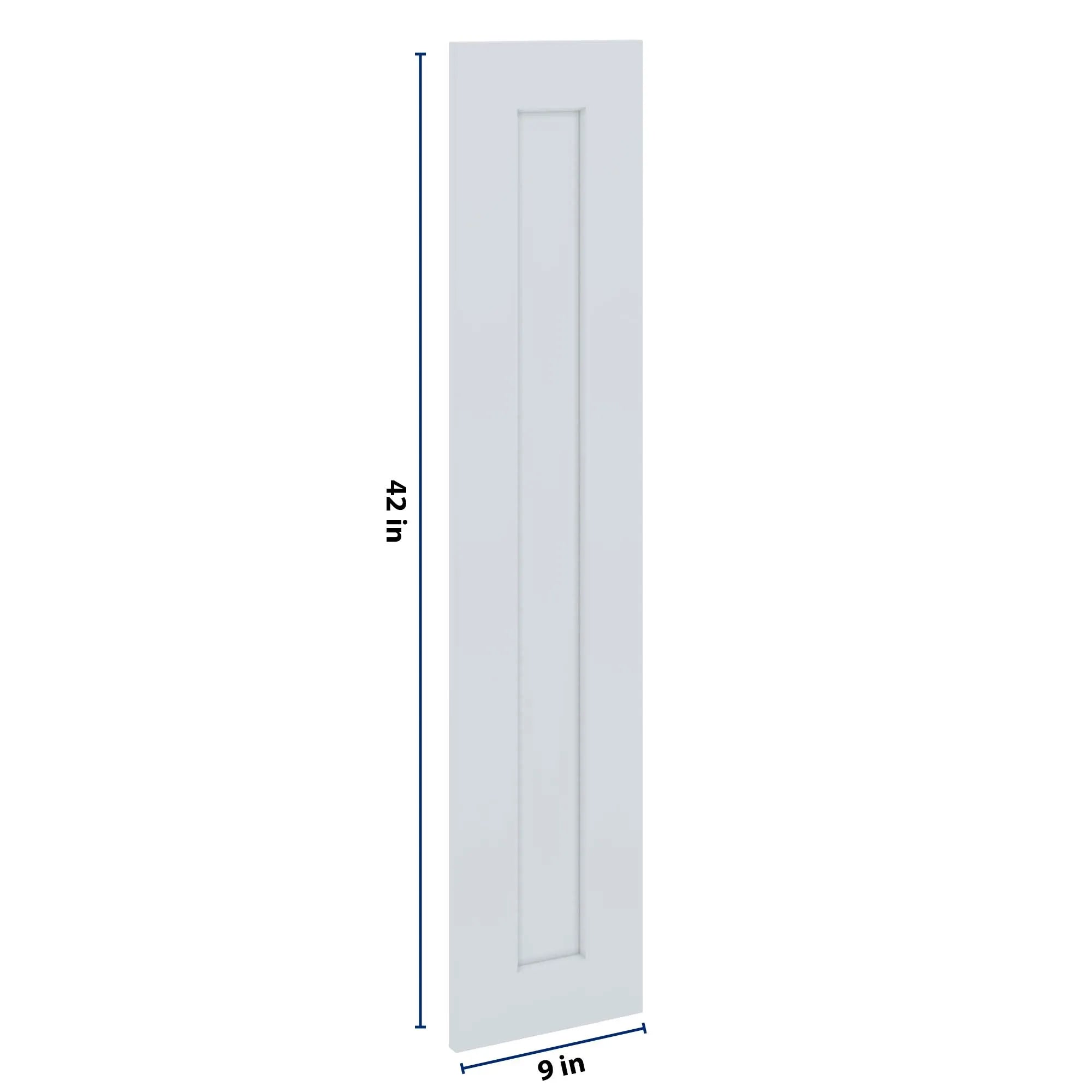 J&K White Shaker S8 Dummy Door Panel 09" W x 42" H