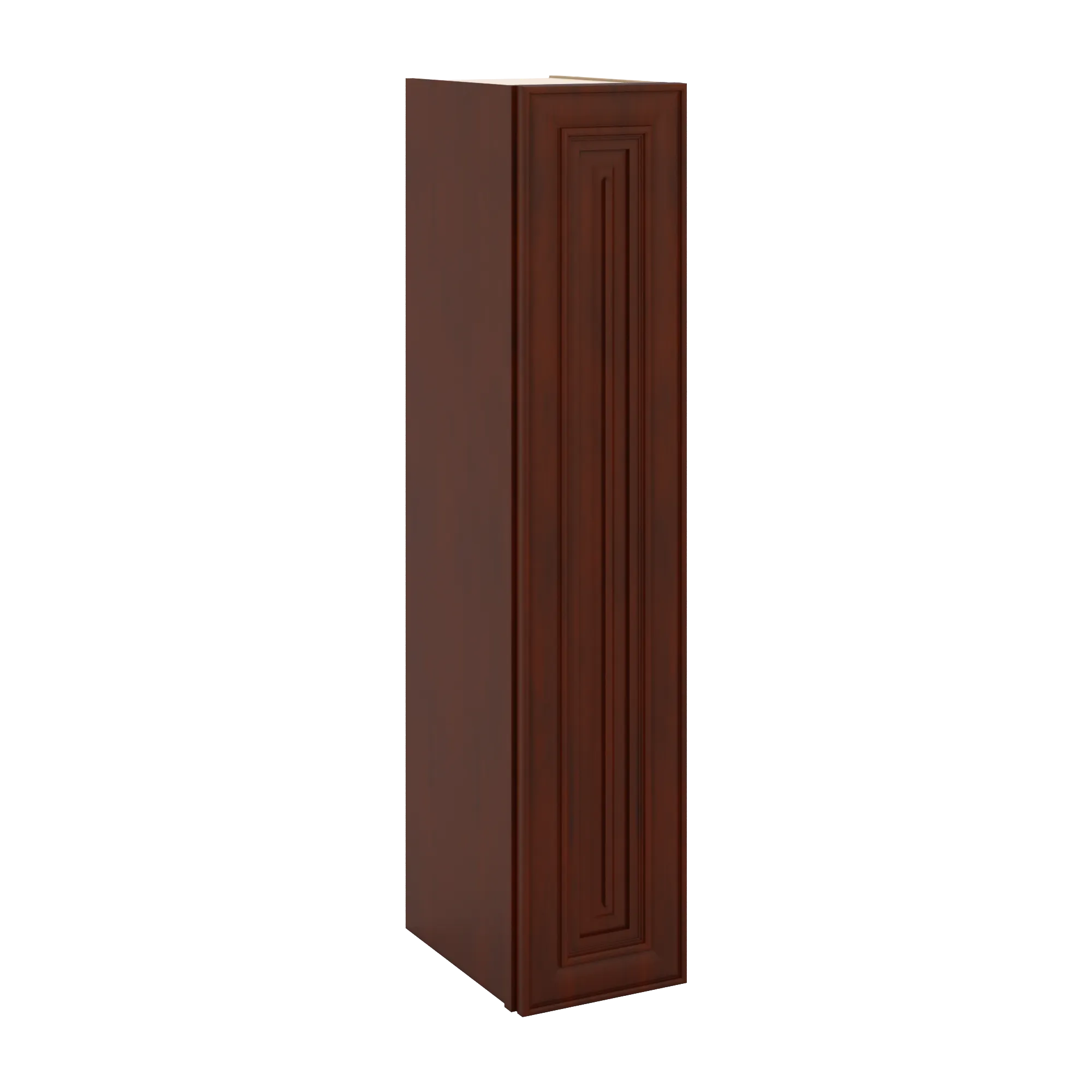 J&K Mahogany J5 Single Door Wall Cabinet - 09" W x 42" H