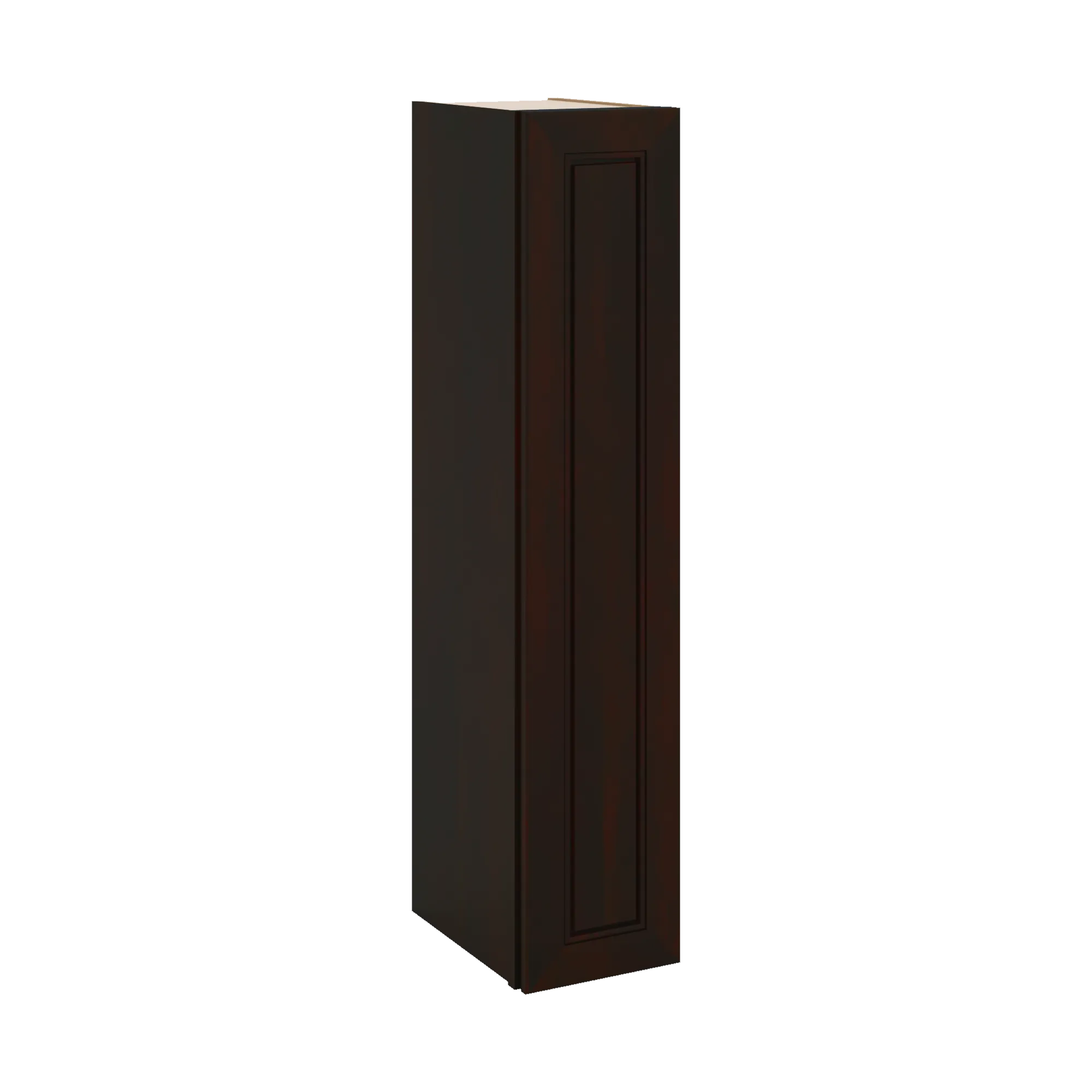 J&K Espresso K8 Single Door Wall Cabinet - 09" W x 42" H