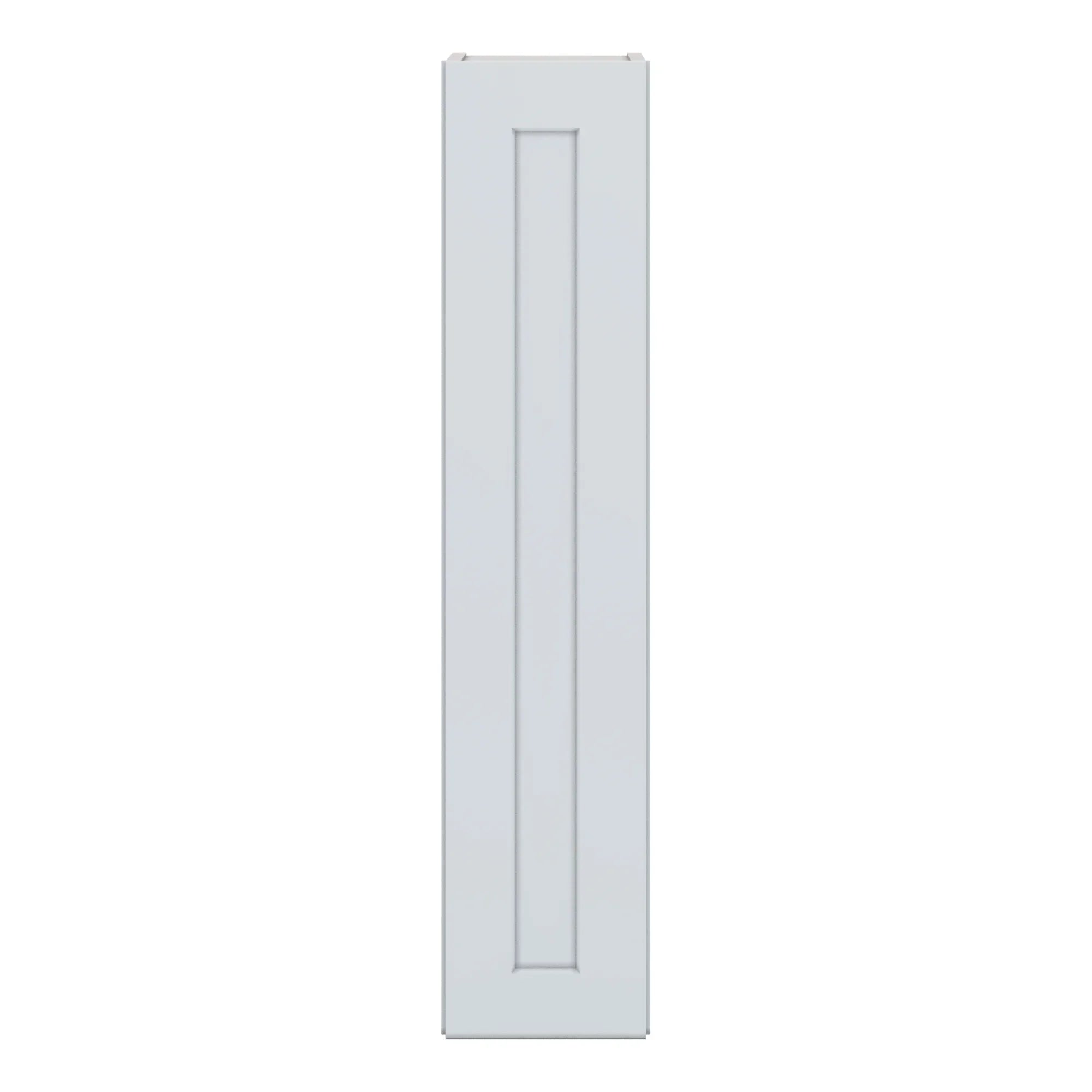 J&K White Shaker S8 Single Door Wall Cabinet   09" W x 42" H