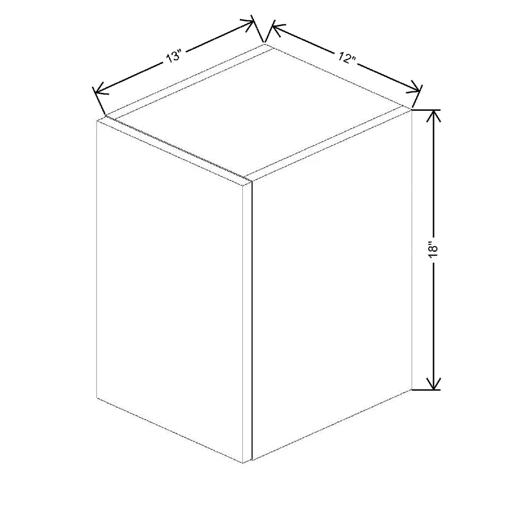Fabuwood Illume Tuscany Olmo 3 12" W X 18" H X 12" D Double Door Wall Cabinet