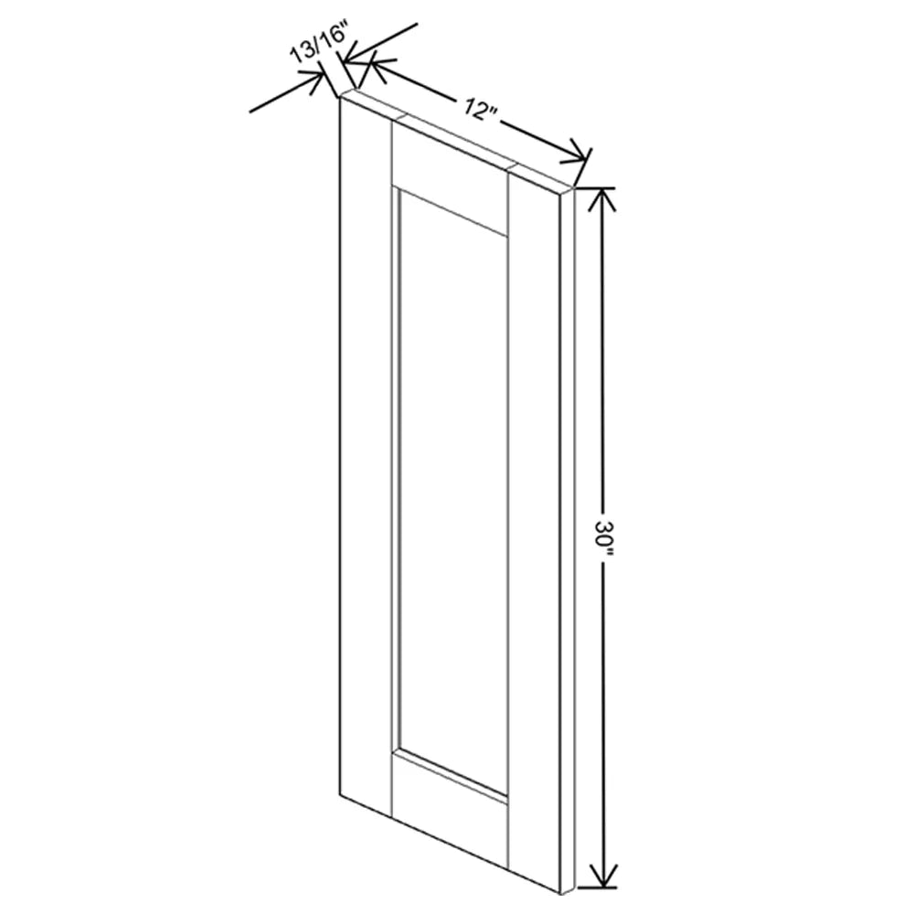 J&K Dove E1 Dummy Door Panel 12" W x 30" H