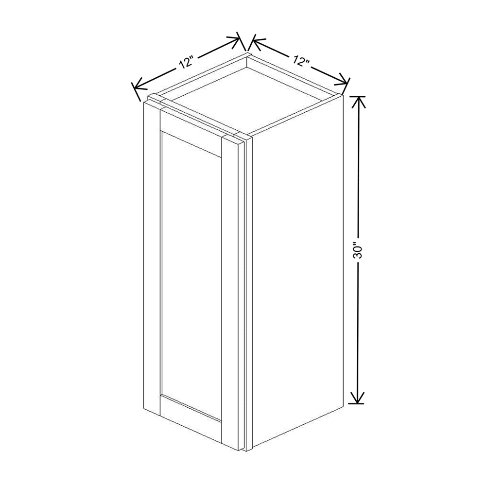 Wolf Classic Dartmouth White Paint 12"W X 30"H Wall Cabinet