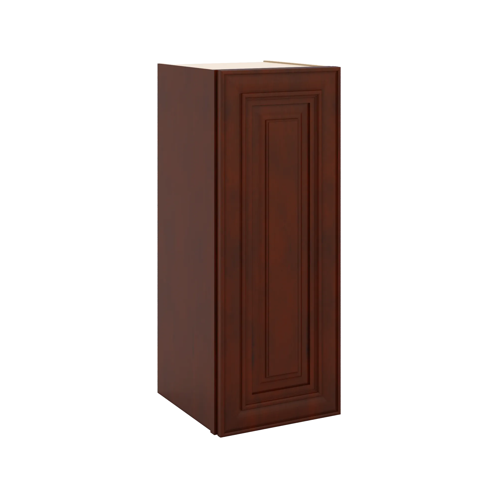 J&K Mahogany J5 Single Door Wall Cabinet - 12" W x 30" H