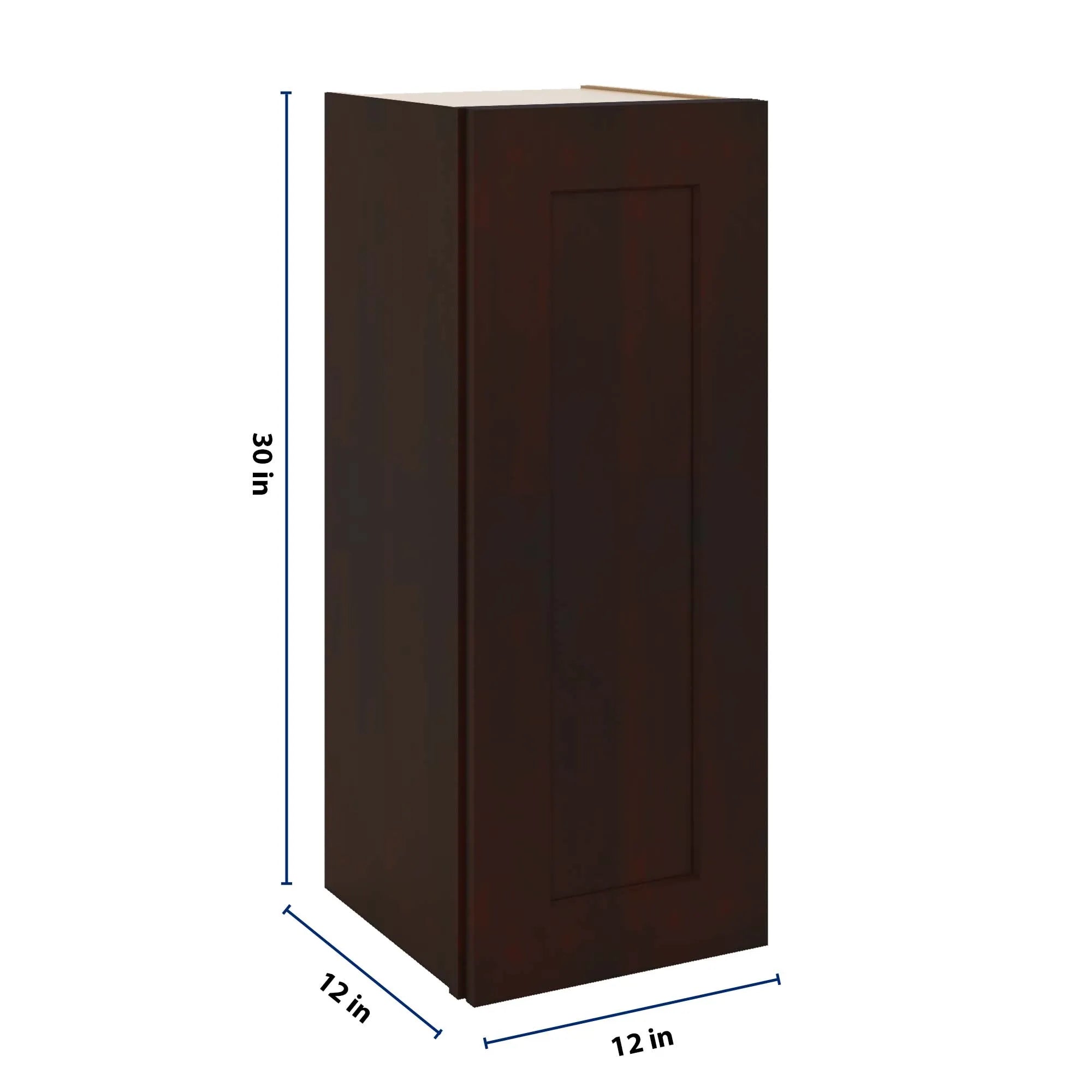 J&K Java Coffee S1 Single Door Wall Cabinet - 12" W x 30" H