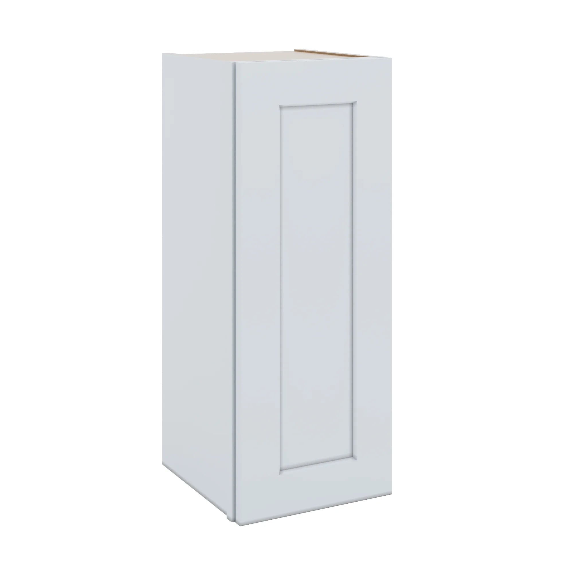 J&K White Shaker S8 Single Door Wall Cabinet - 12" W x 30" H