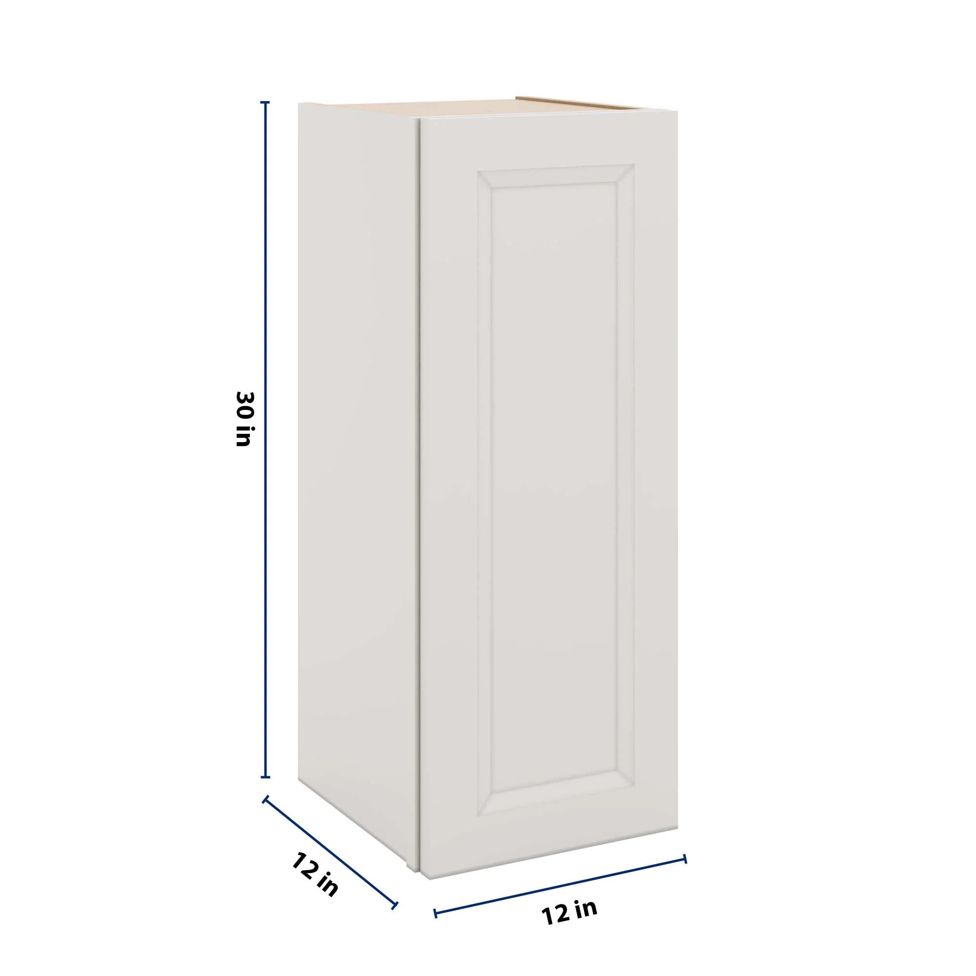 J&K Pure B5 Single Door Wall Cabinet - 12" W x 30" H