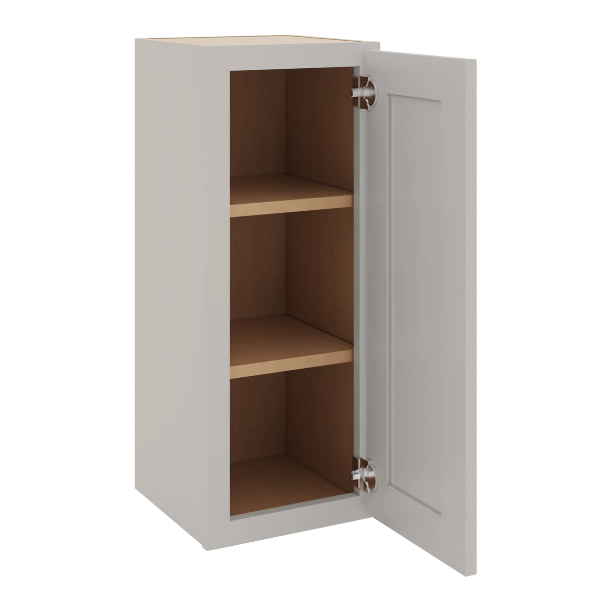 cnc luxor 5 piece misty grey 12 w x 30 h single door wall cabinet