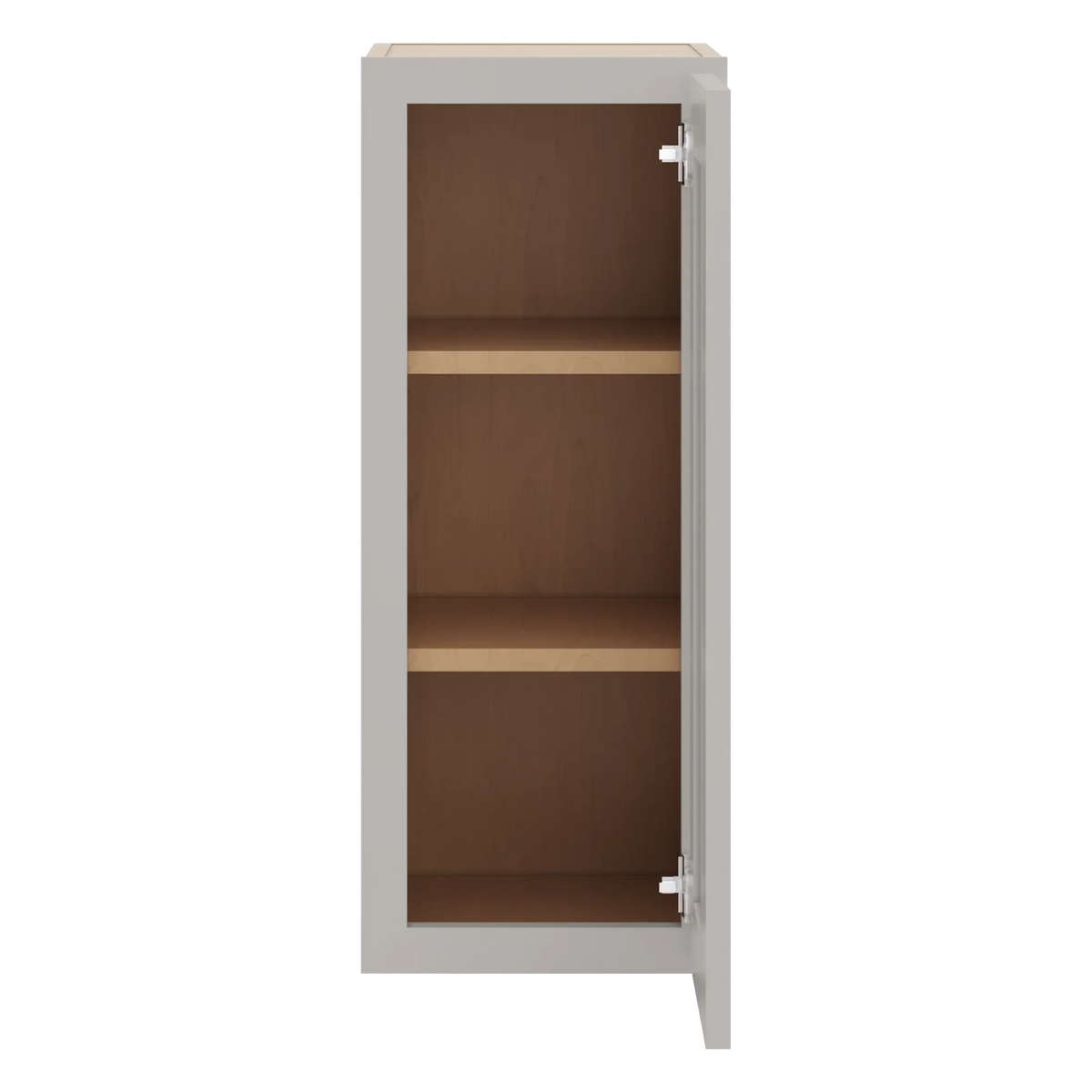 cnc luxor 5 piece misty grey 12 w x 30 h single door wall cabinet
