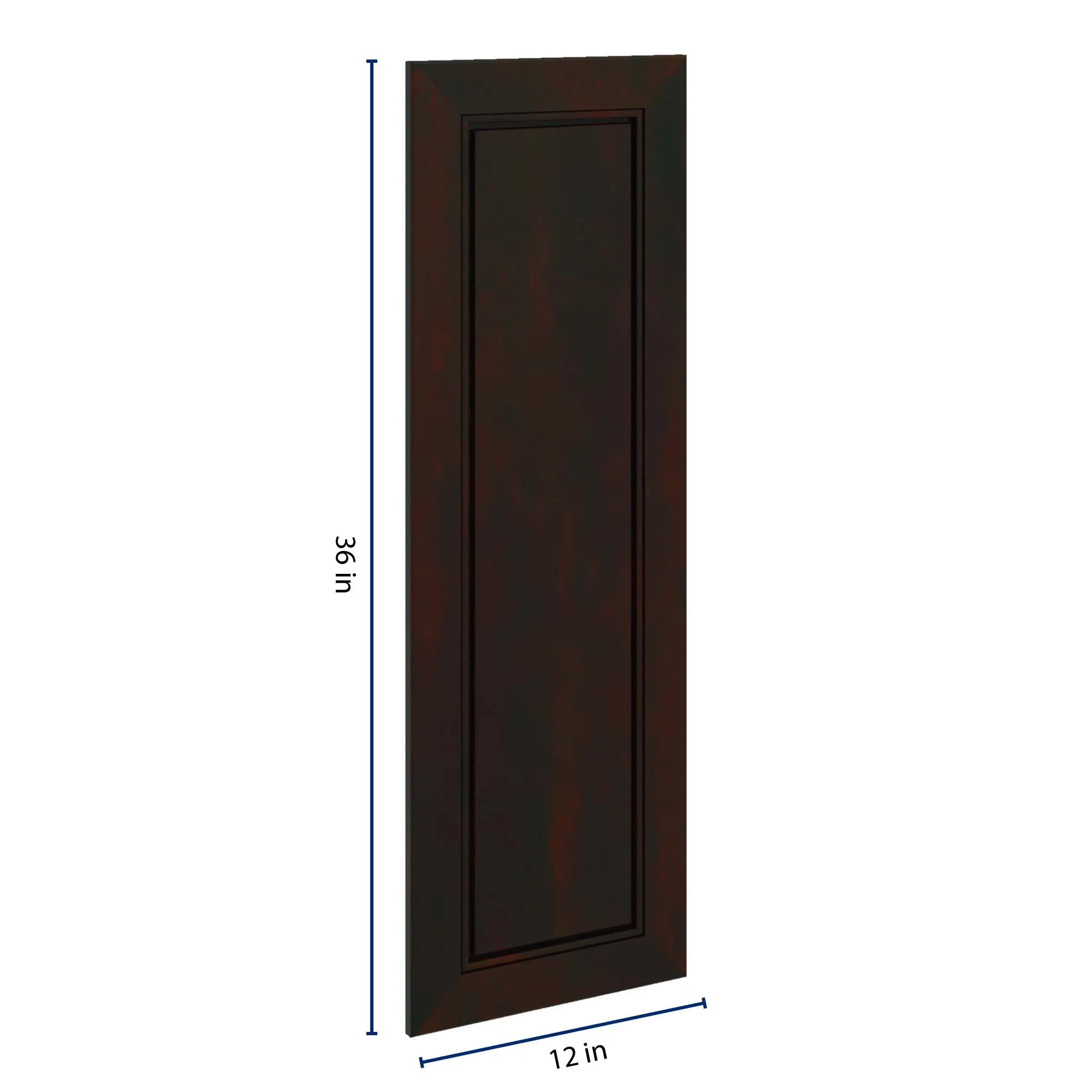 J&K Espresso K8 Dummy Door Panel 12" W x 36" H