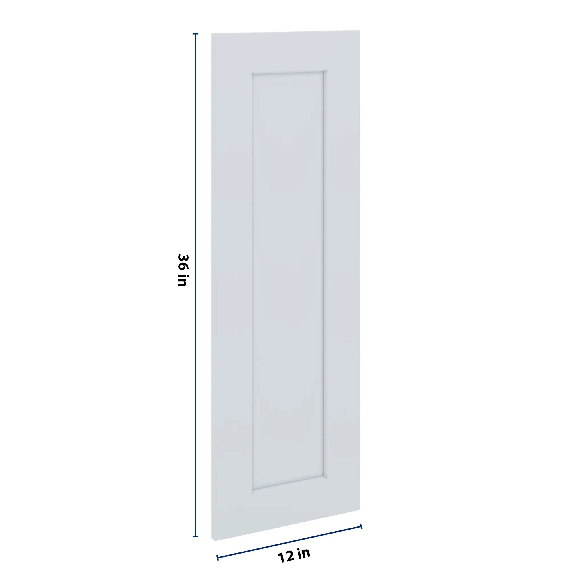 J&K White Shaker S8 Dummy Door Panel 12" W x 36" H