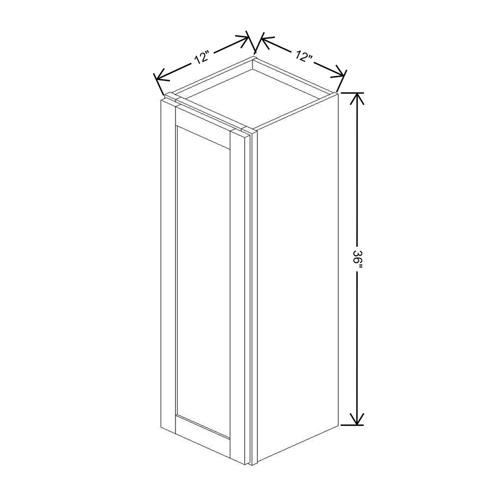 Wolf Classic Grove Terrain Stain 12"W X 36"H Wall Cabinet