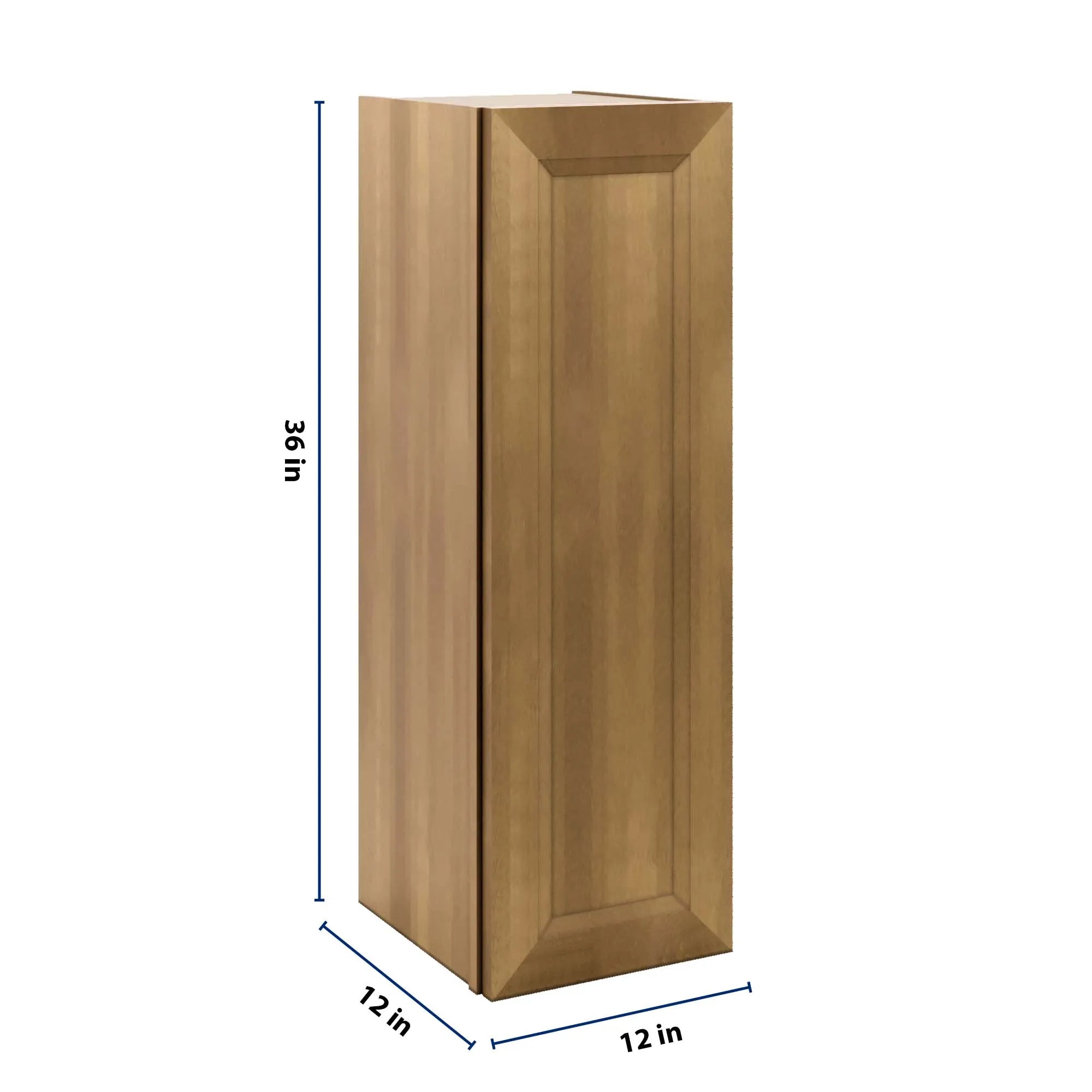 J&K Butterscotch B8 Single Door Wall Cabinet - 12" W x 36" H