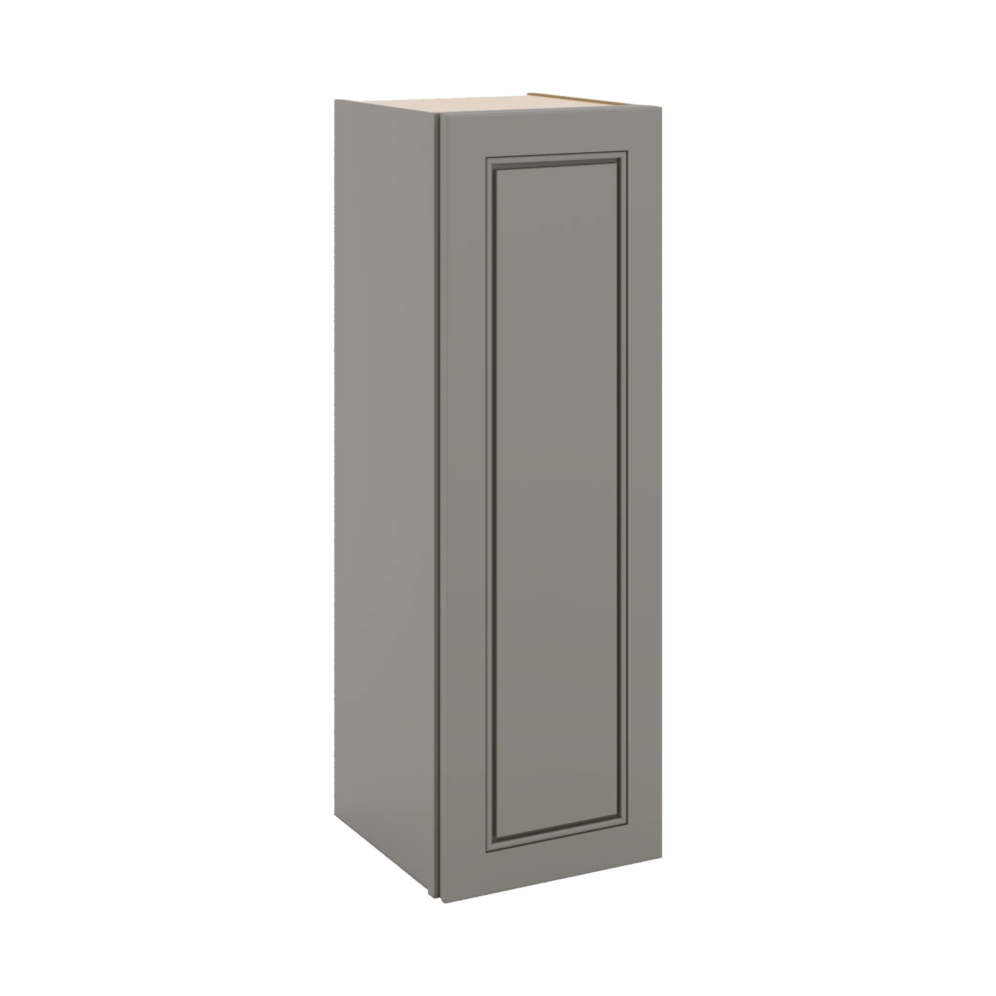 J&K Greige K3 Single Door Wall Cabinet - 12" W x 36" H