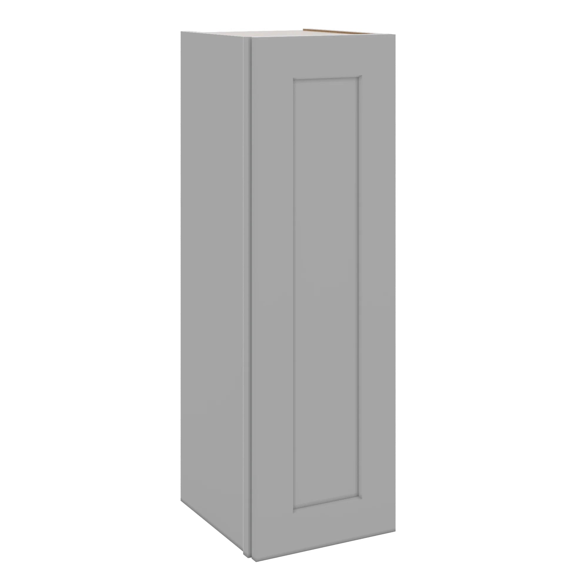 J&K Castle Grey S5 Single Door Wall Cabinet - 12" W x 36" H