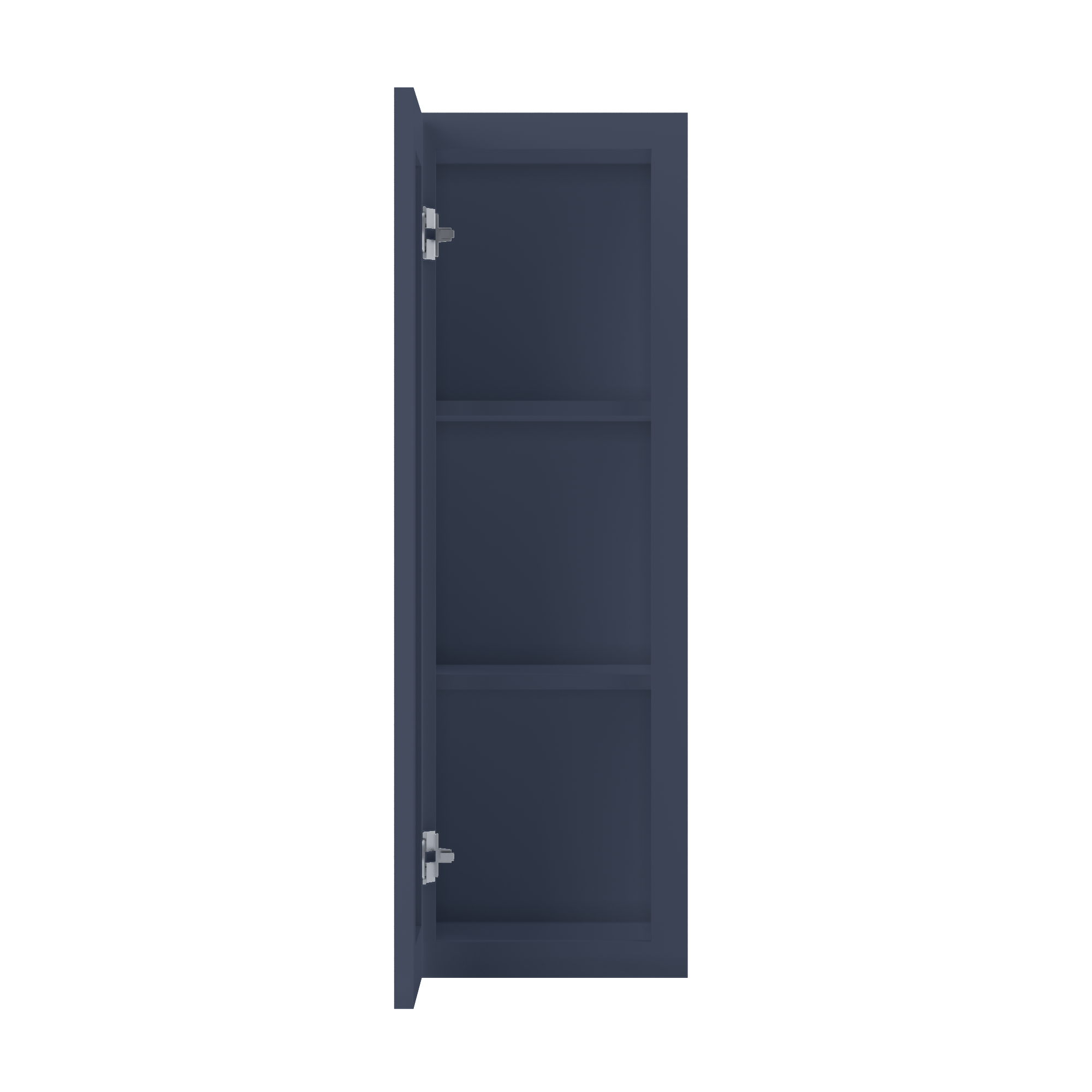 Wall Kitchen Cabinet W1236 Danbury Blue LessCare 12 in. width 36 in. height 12 in. depth