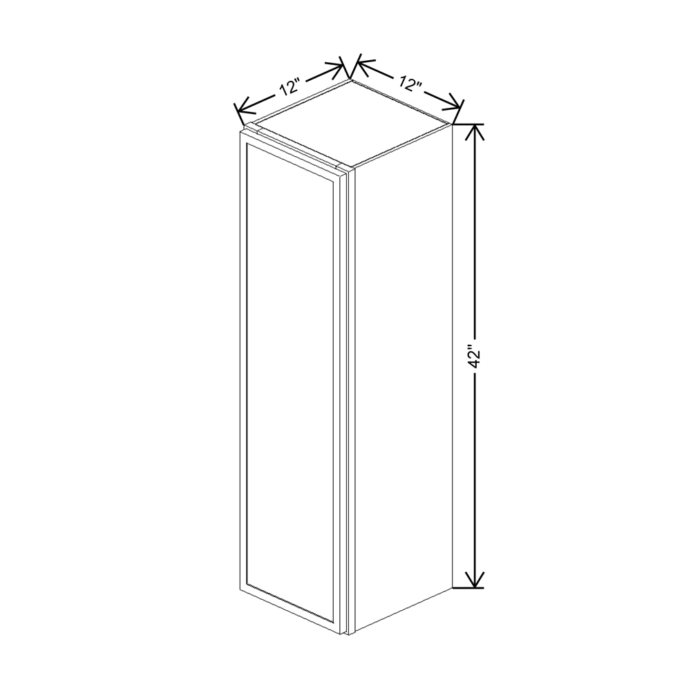 Cubitac Imperial Artisan Moss 12"W X 42"H Wall Cabinet