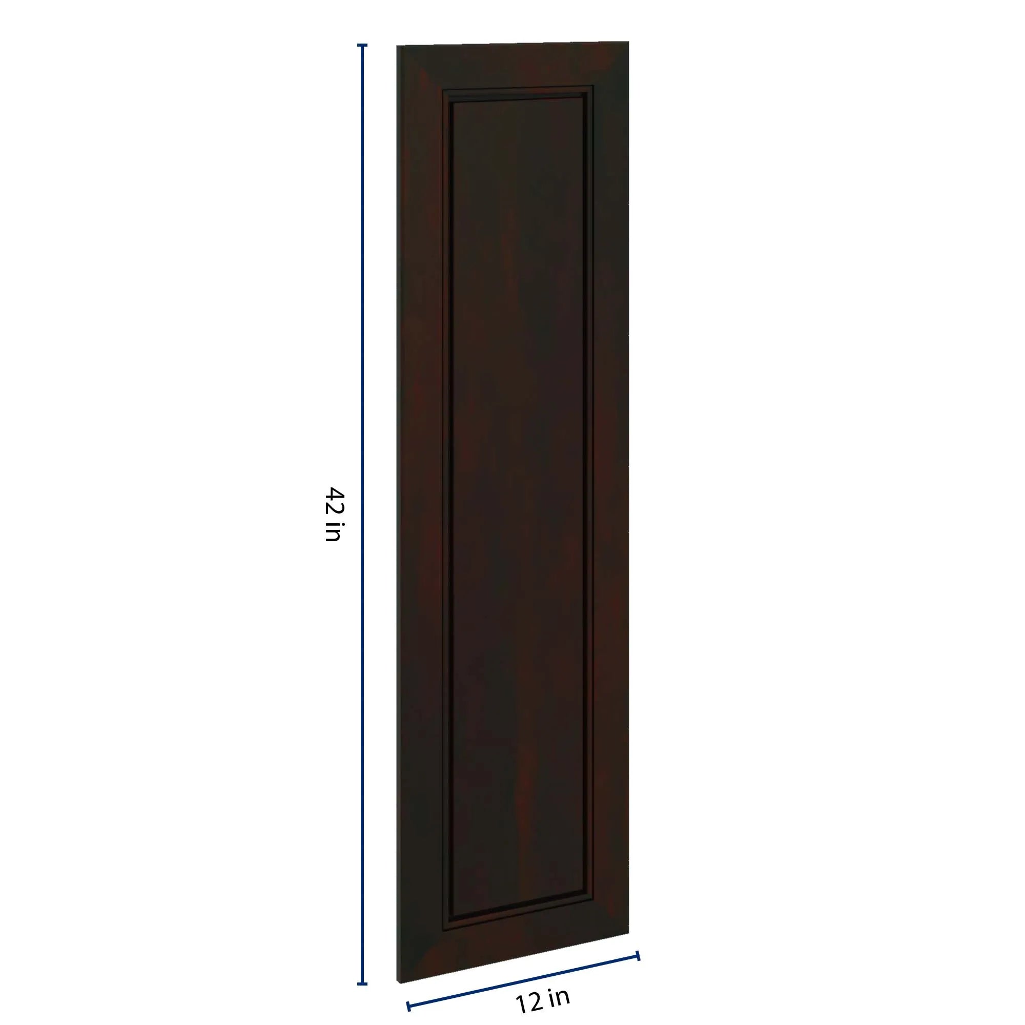 J&K Espresso K8 Dummy Door Panel 12" W x 42" H