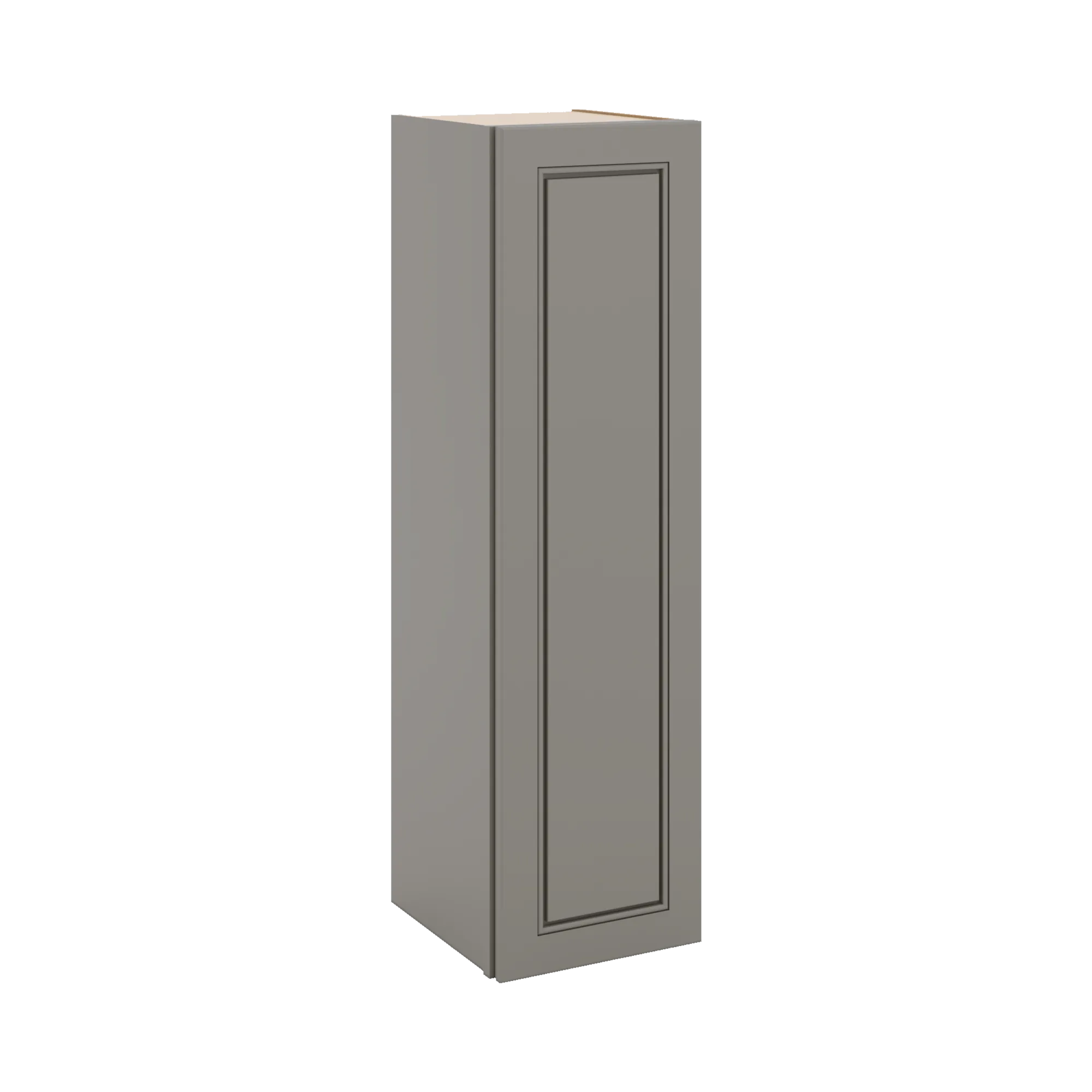 J&K Greige K3 Single Door Wall Cabinet - 12" W x 42" H