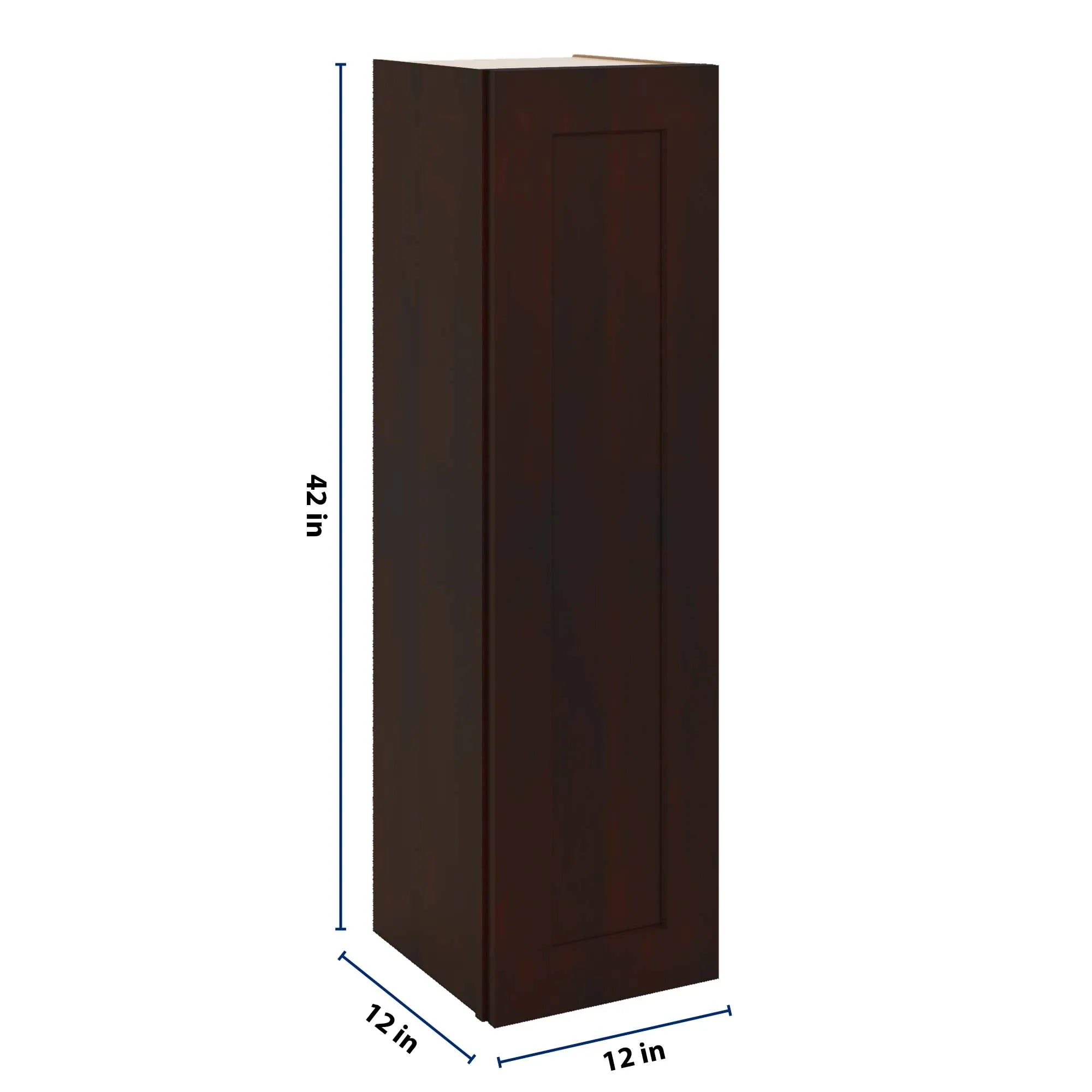 J&K Java Coffee S1 Single Door Wall Cabinet - 12" W x 42" H