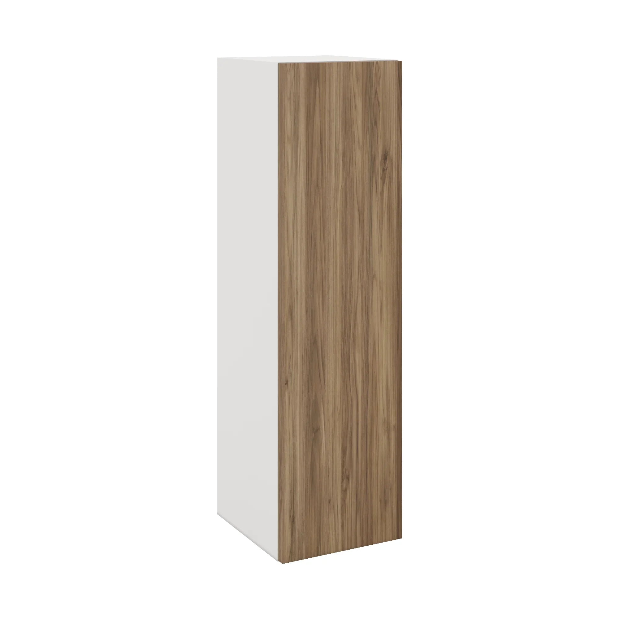 Modernform Cabinet Walnut 12" W X 42" H X 12" D Single Door Wall Cabinet