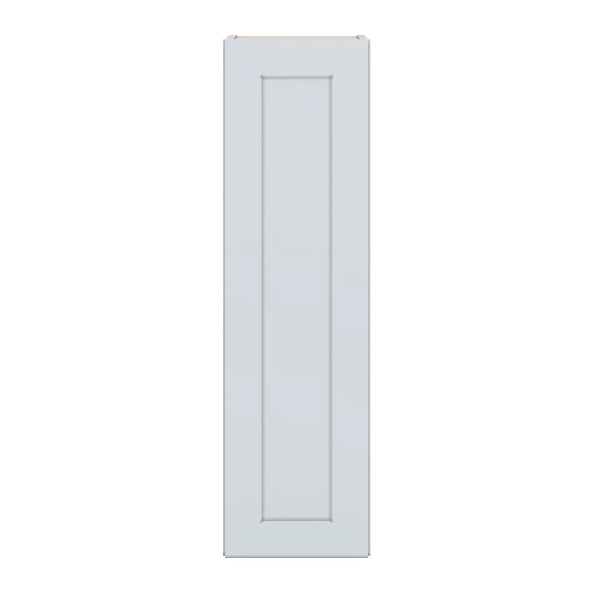 J&K White Shaker S8 Single Door Wall Cabinet   12" W x 42" H