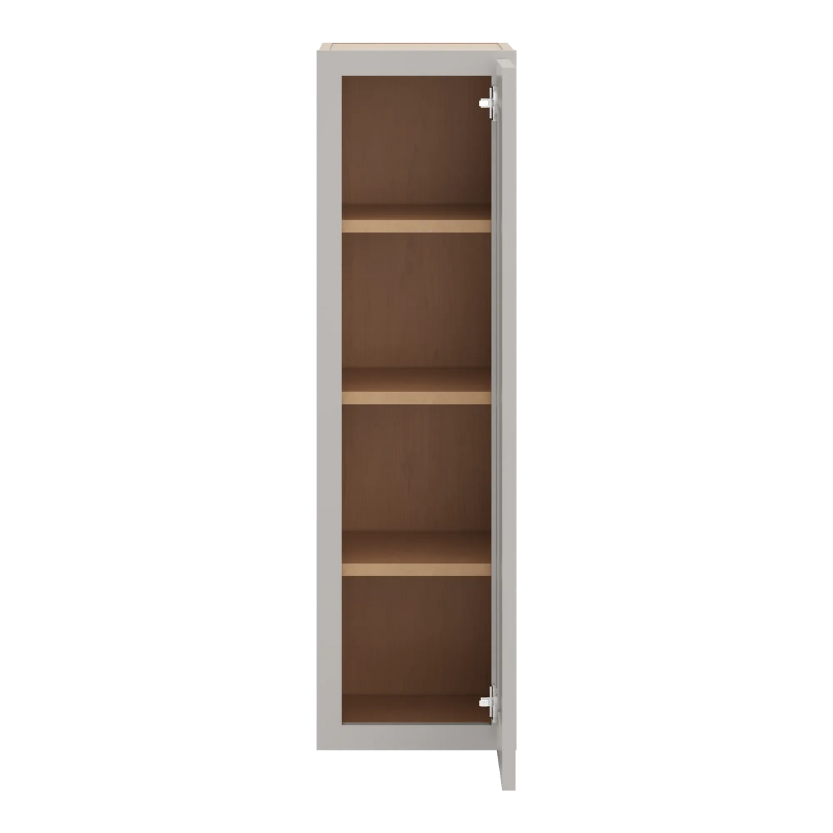 cnc luxor 5 piece misty grey 12 w x 42 h single door wall cabinet