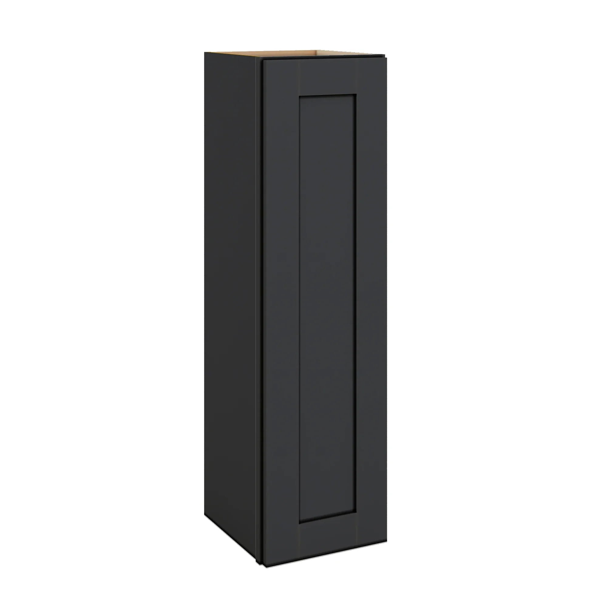Modernform Cabinet Onyx Black Shaker 12" W X 42" H X 12" D Single Door Wall Cabinet