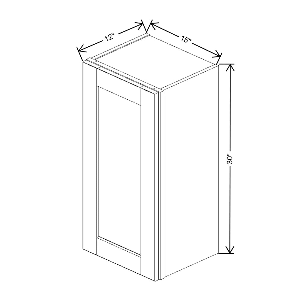 J&K Naval B7 Single Door Wall Cabinet - 15" W x 30" H