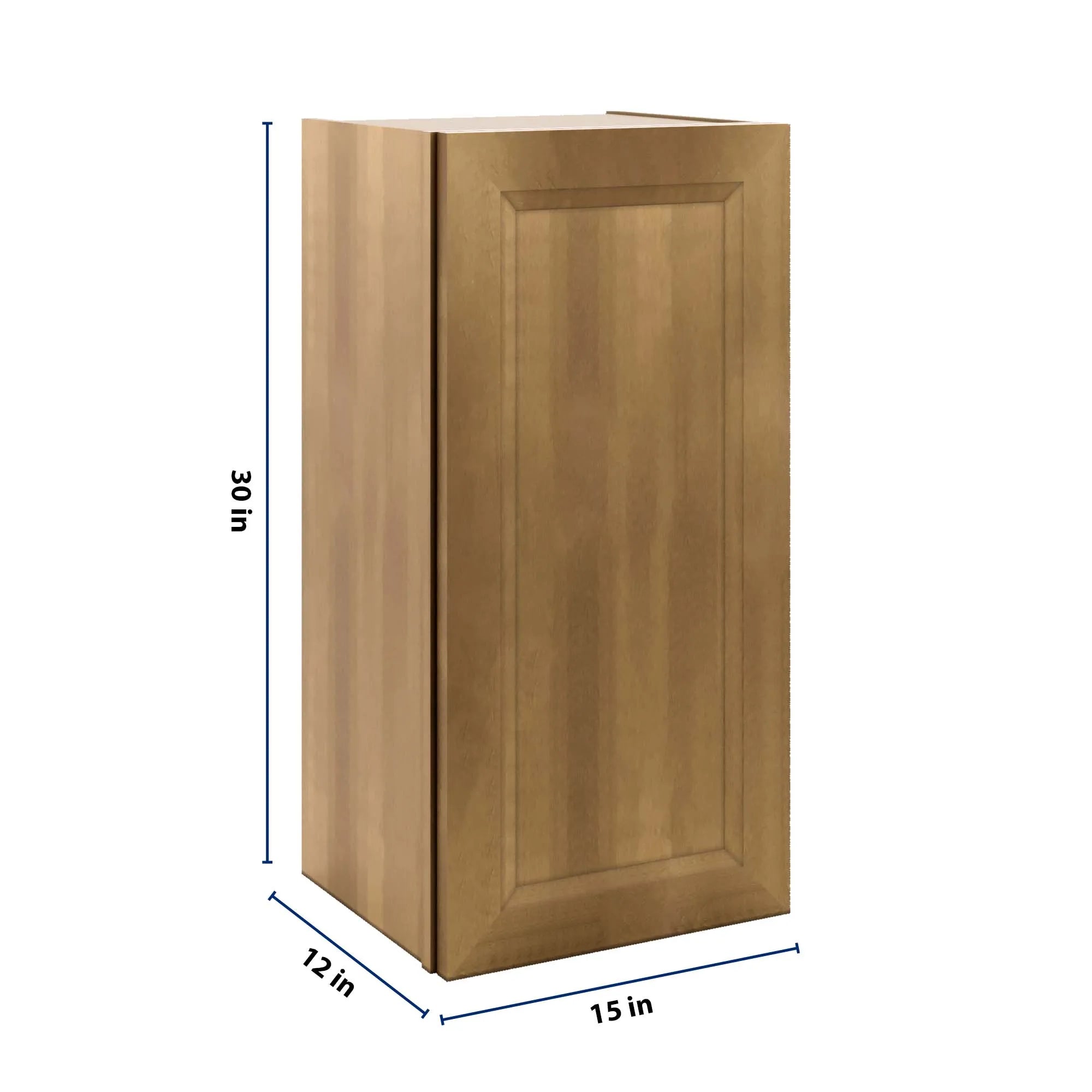 J&K Butterscotch B8 Single Door Wall Cabinet - 15" W x 30" H