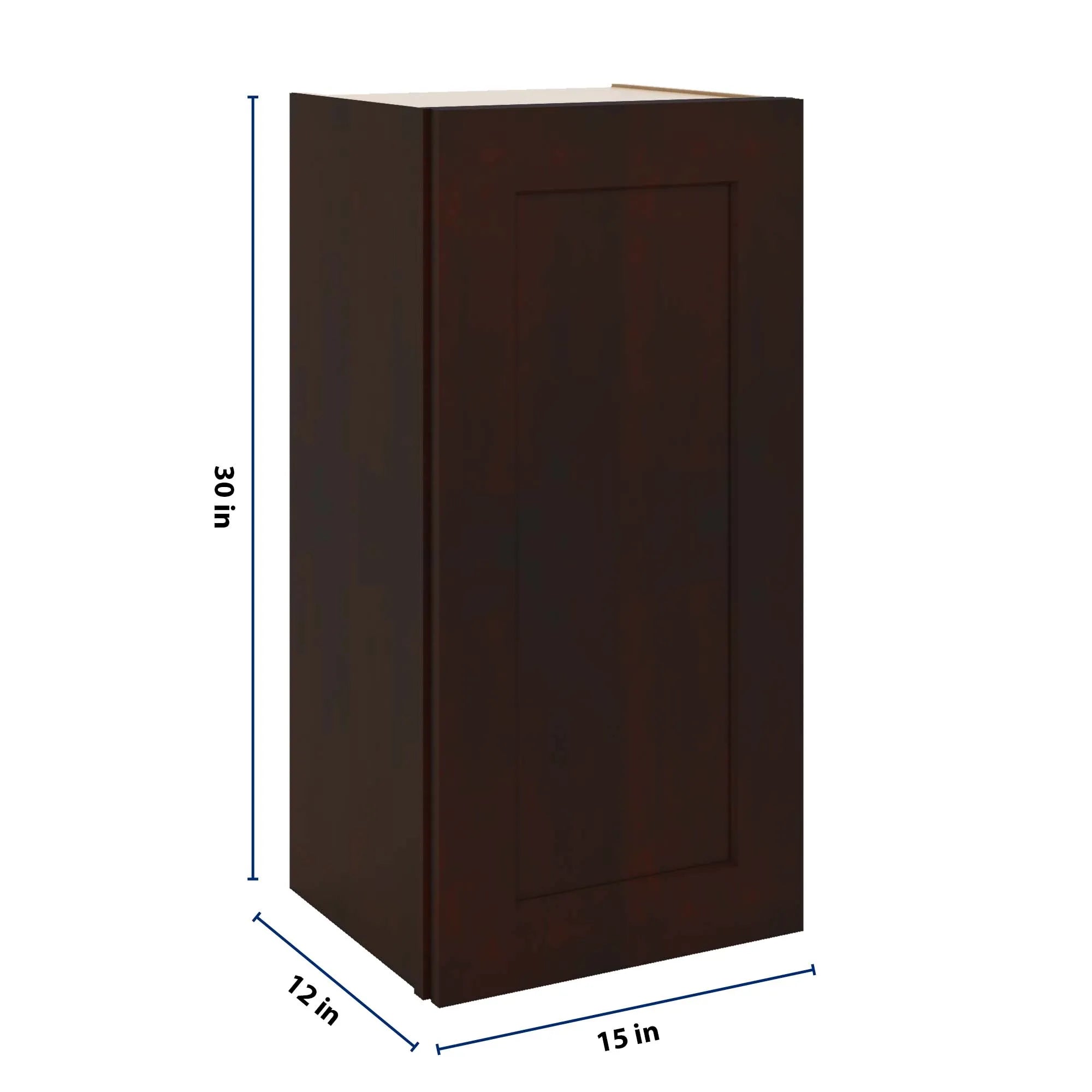 J&K Java Coffee S1 Single Door Wall Cabinet - 15" W x 30" H